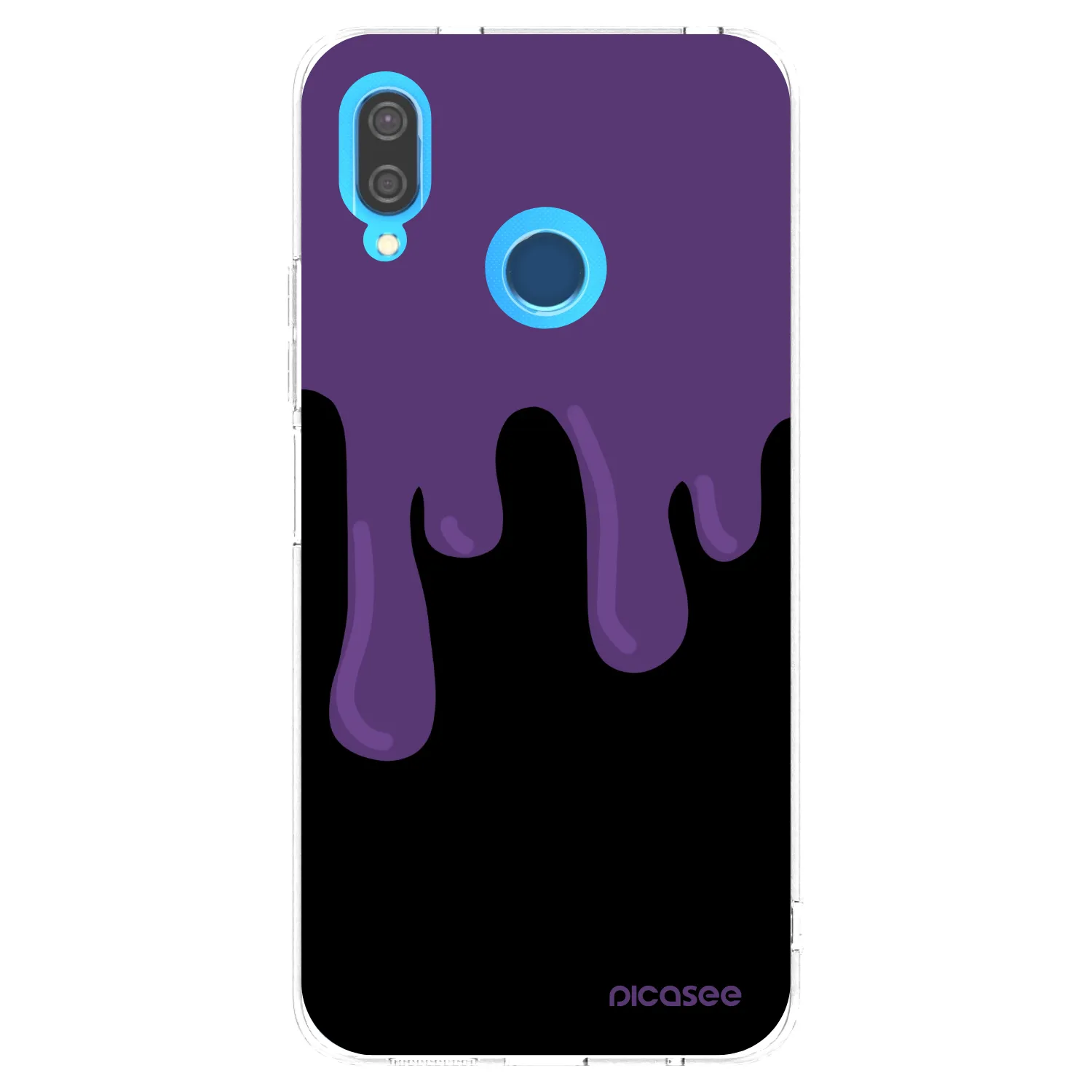 Picasee silikonski prozorni ovitek za Huawei P20 Lite - Purple spooky