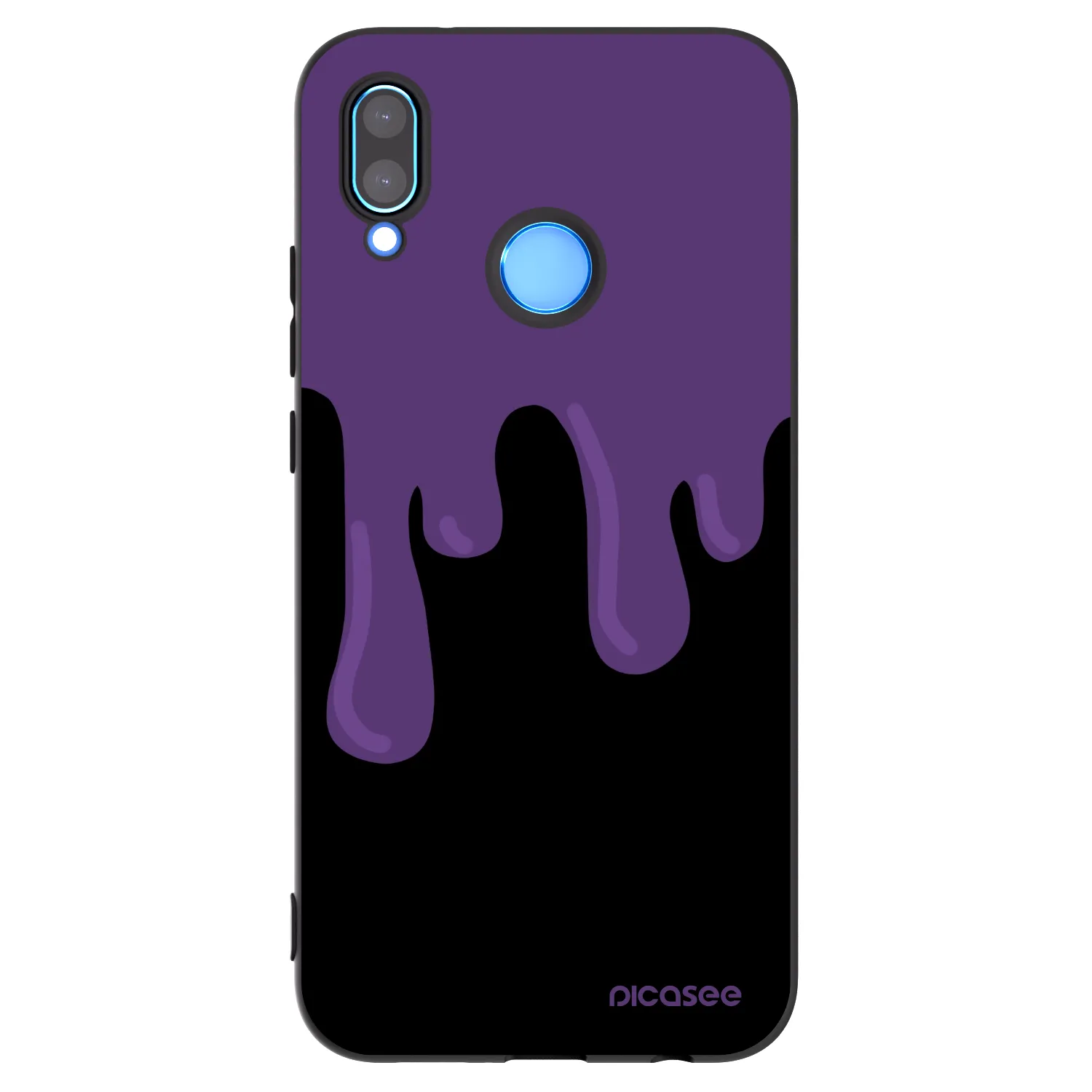 Picasee silikonski črni ovitek za Huawei P20 Lite - Purple spooky