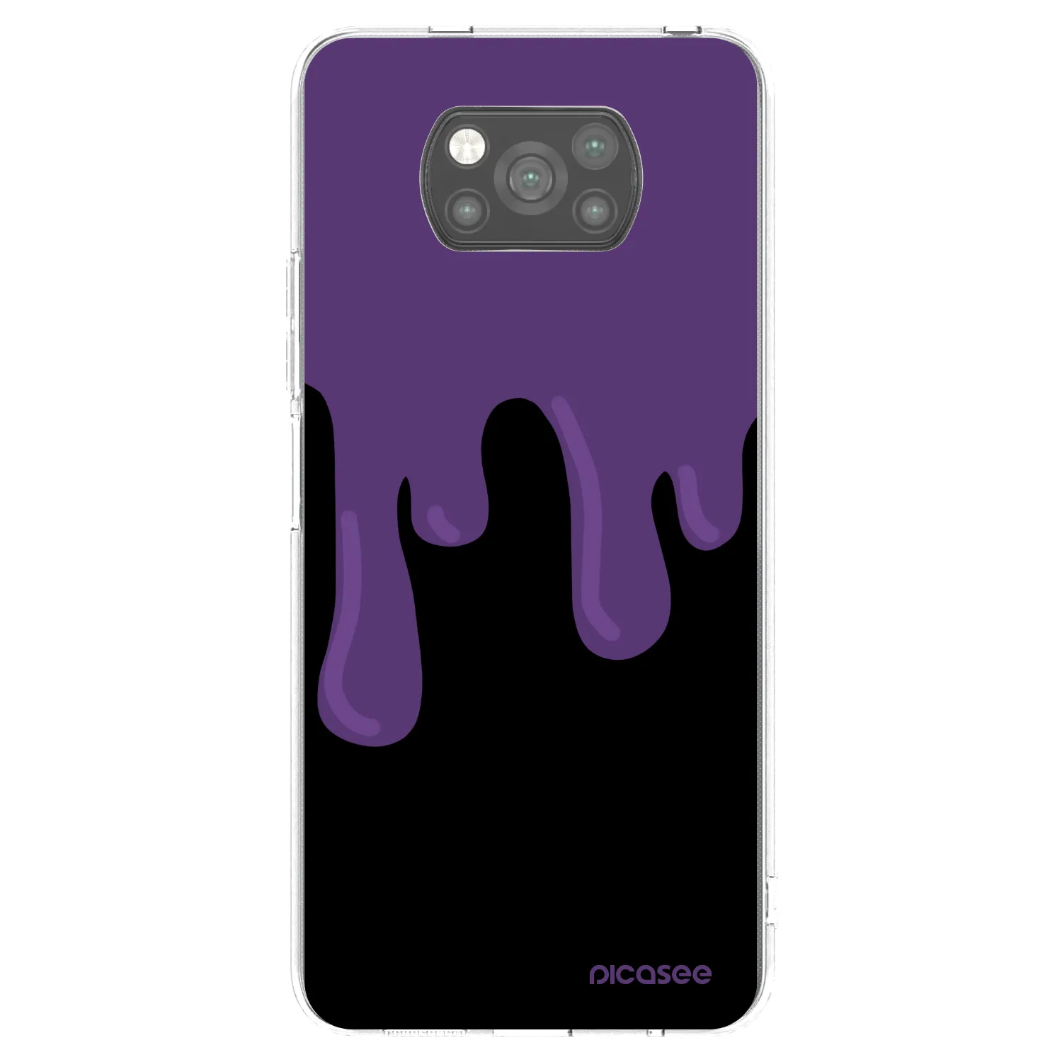 Picasee silikonski črni ovitek za Xiaomi Poco X3 Pro - Purple spooky