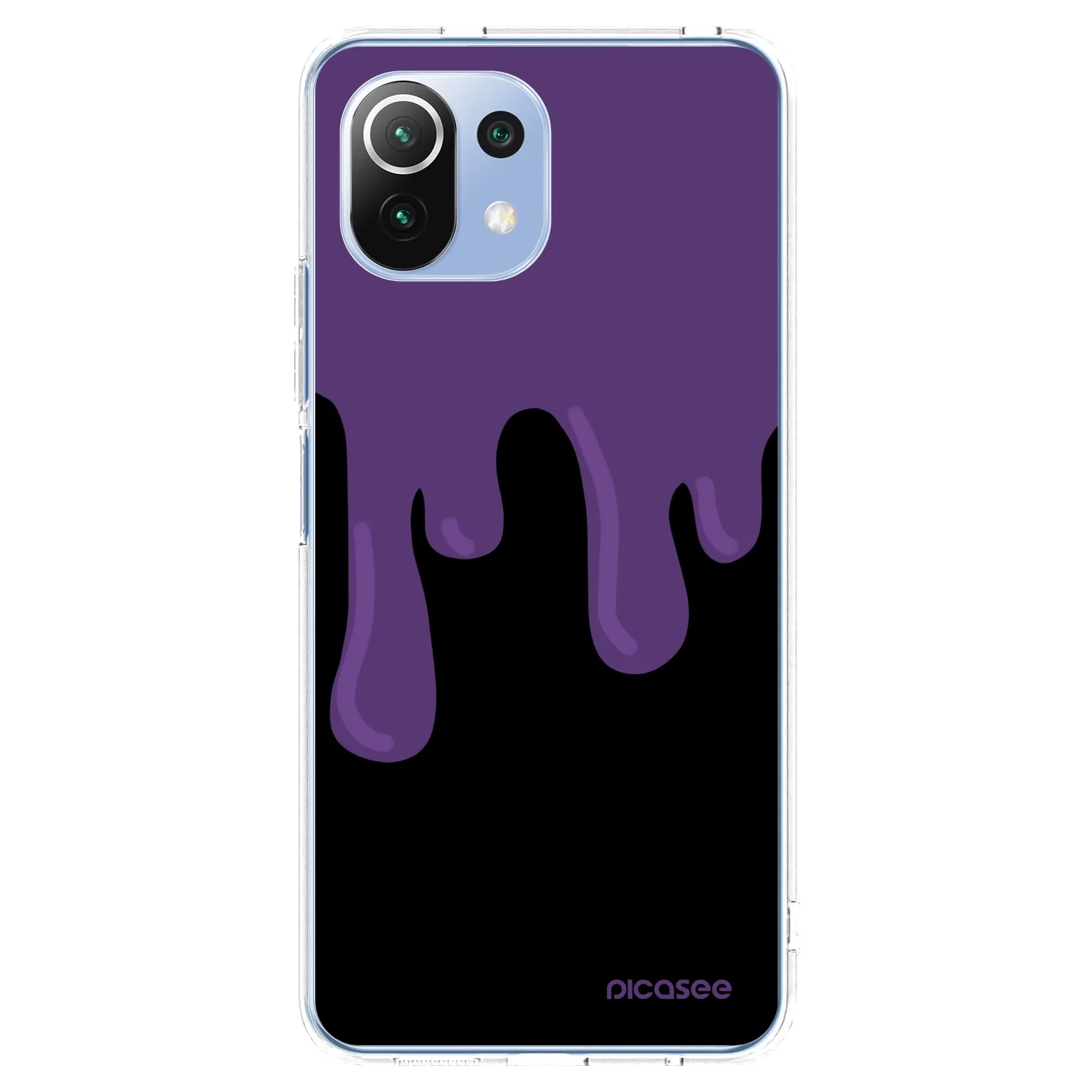 Picasee silikonski prozorni ovitek za Xiaomi Mi 11 Lite - Purple spooky