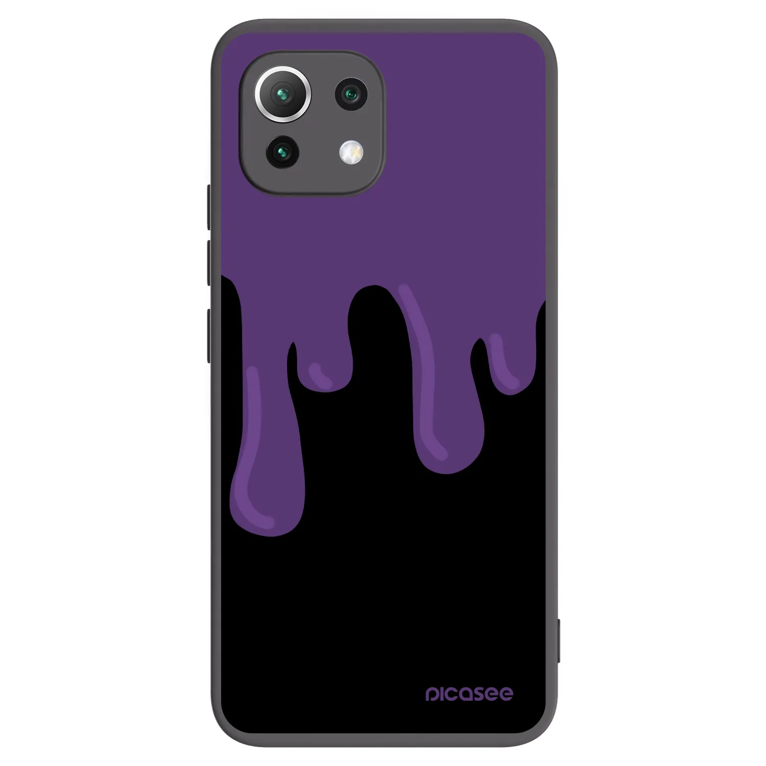 Picasee silikonski črni ovitek za Xiaomi Mi 11 Lite - Purple spooky