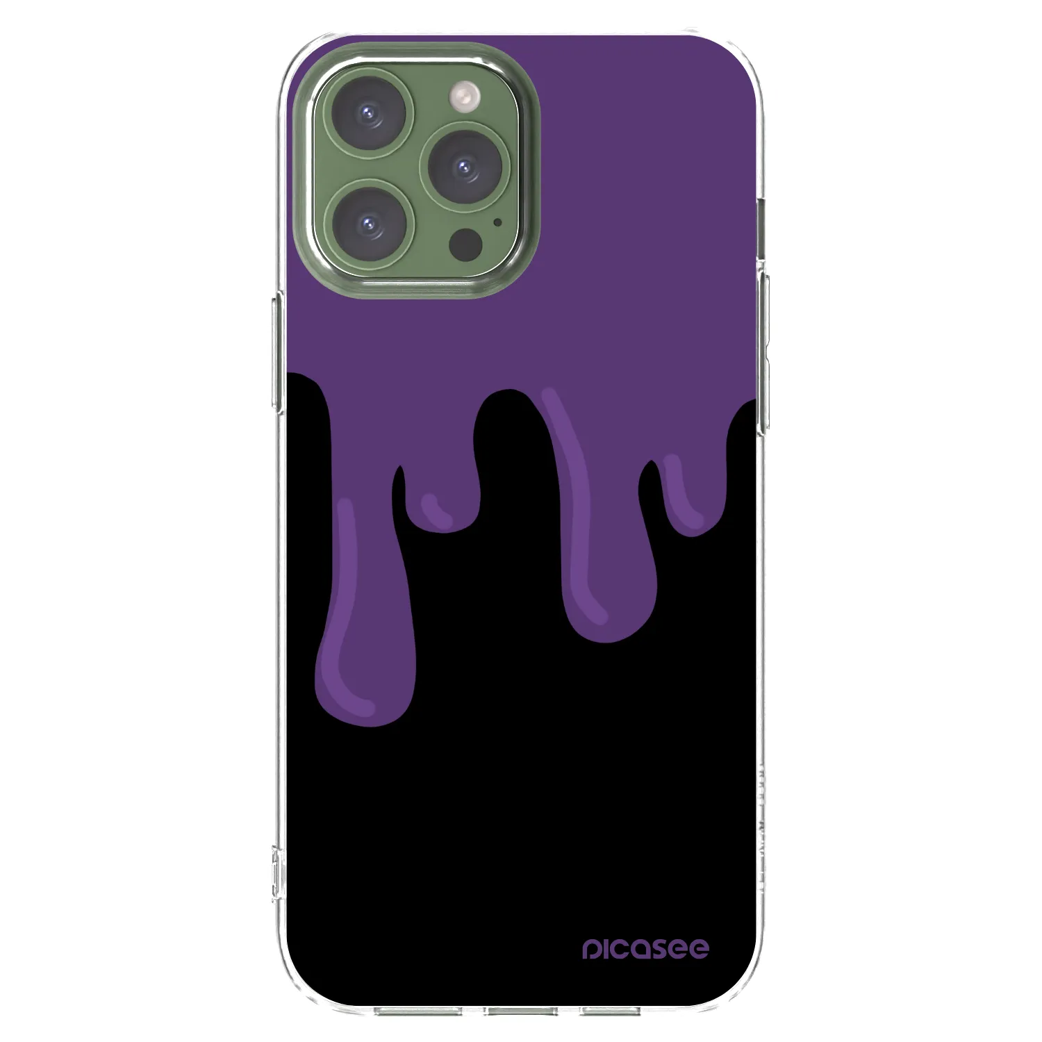 Picasee silikonski prozorni ovitek za Apple iPhone 13 Pro Max - Purple spooky
