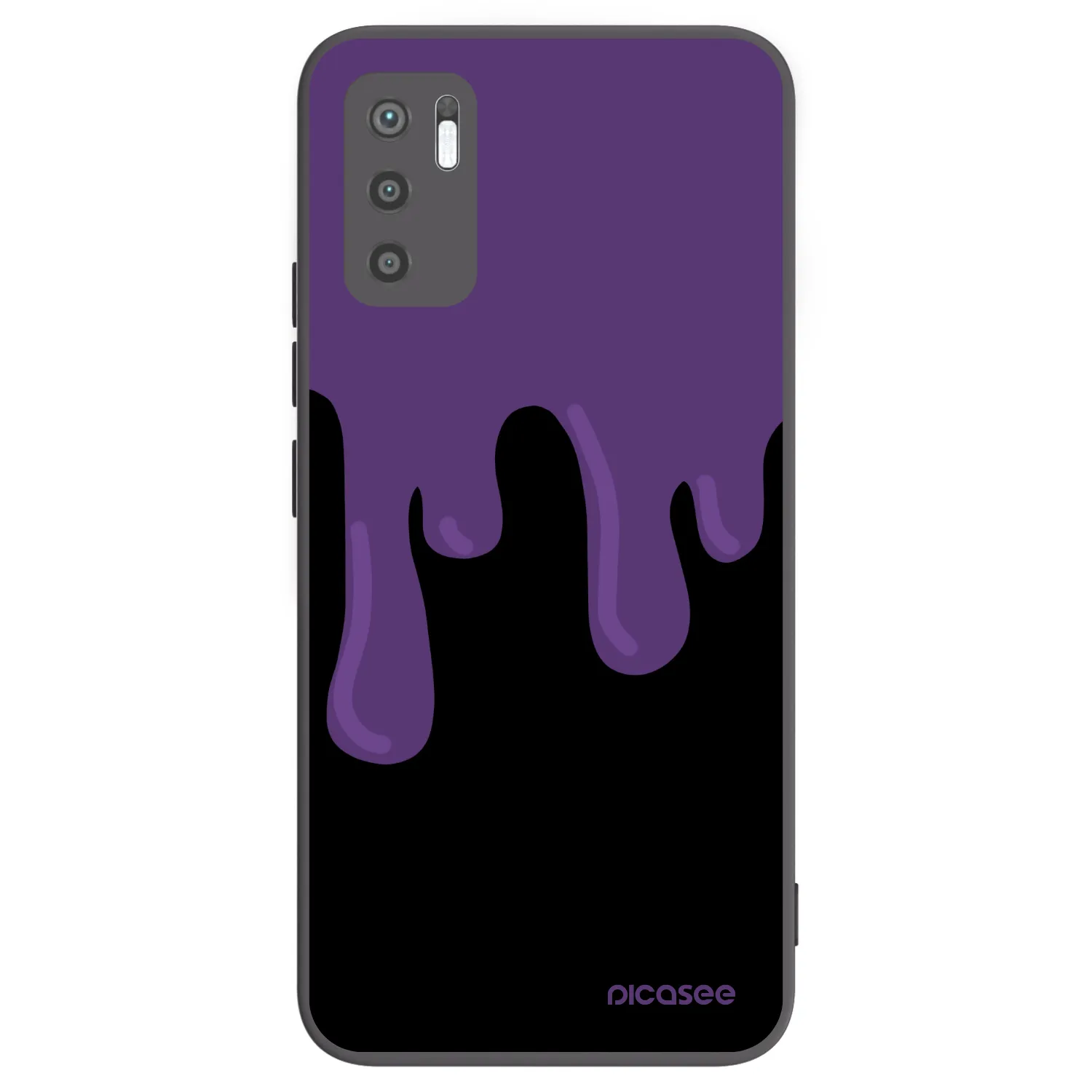 Picasee silikonski črni ovitek za Xiaomi Redmi Note 10 5G - Purple spooky