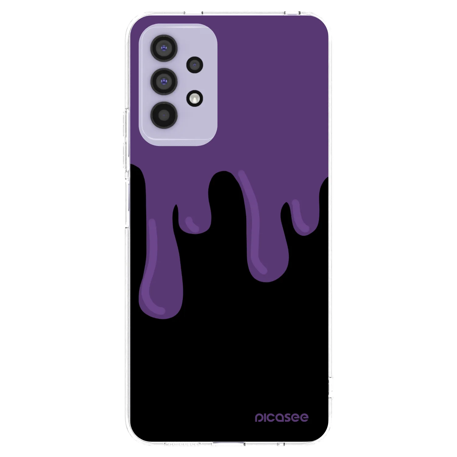 Picasee silikonski prozorni ovitek za Samsung Galaxy A32 4G SM-A325F - Purple spooky