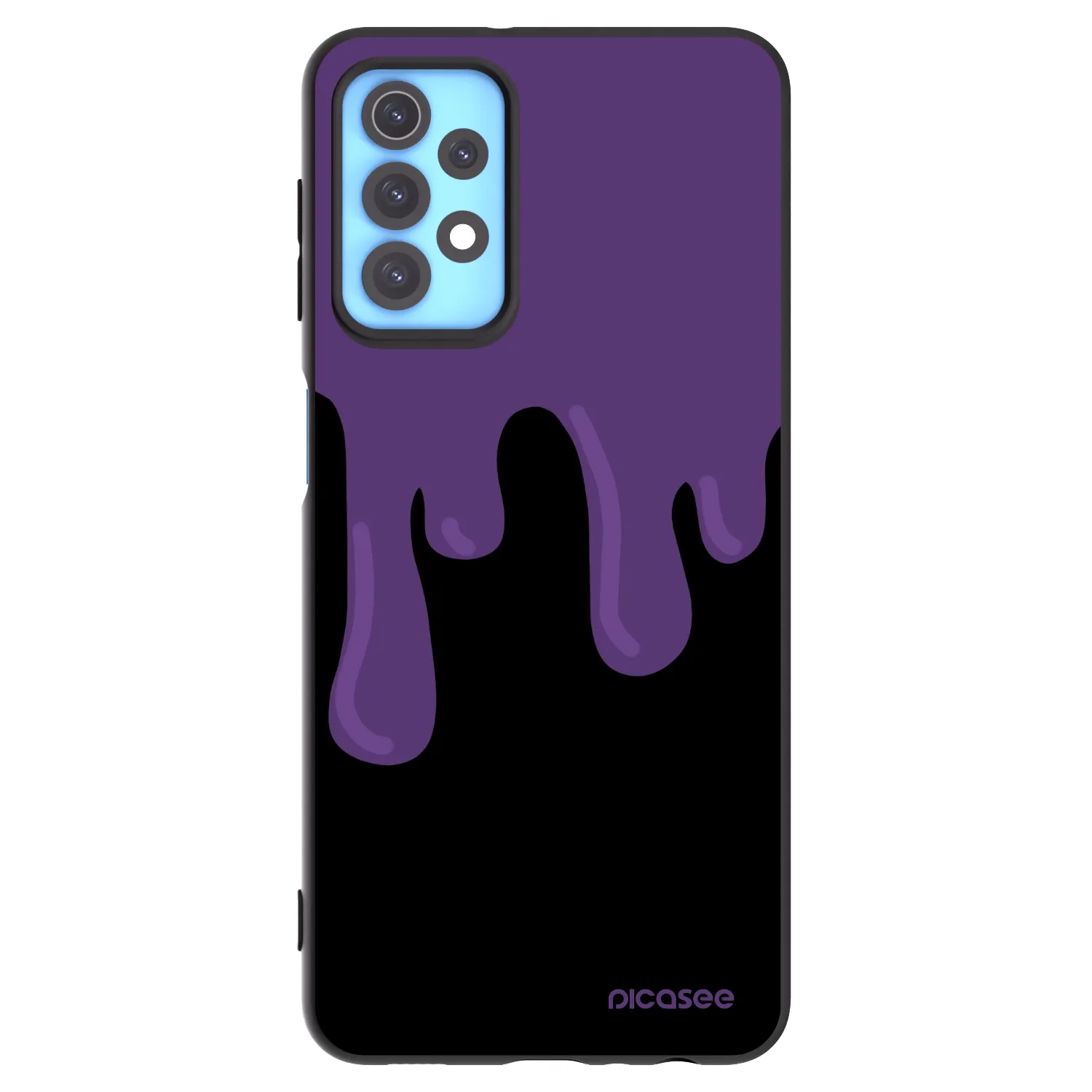 Picasee silikonski črni ovitek za Samsung Galaxy A32 4G SM-A325F - Purple spooky