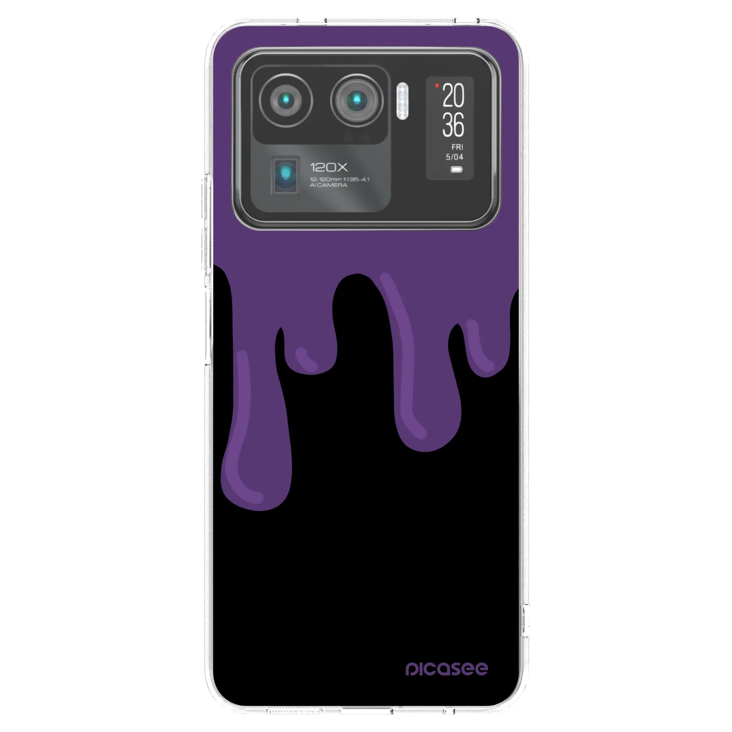 Picasee silikonski prozorni ovitek za Xiaomi Mi 11 Ultra - Purple spooky