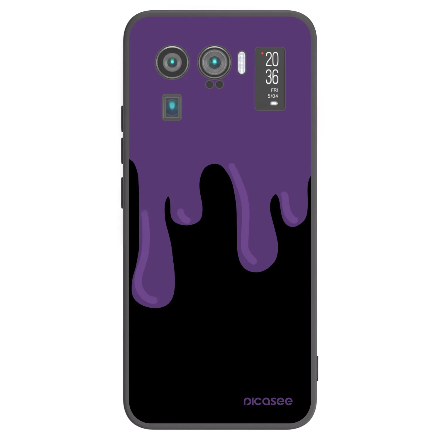 Picasee silikonski črni ovitek za Xiaomi Mi 11 Ultra - Purple spooky