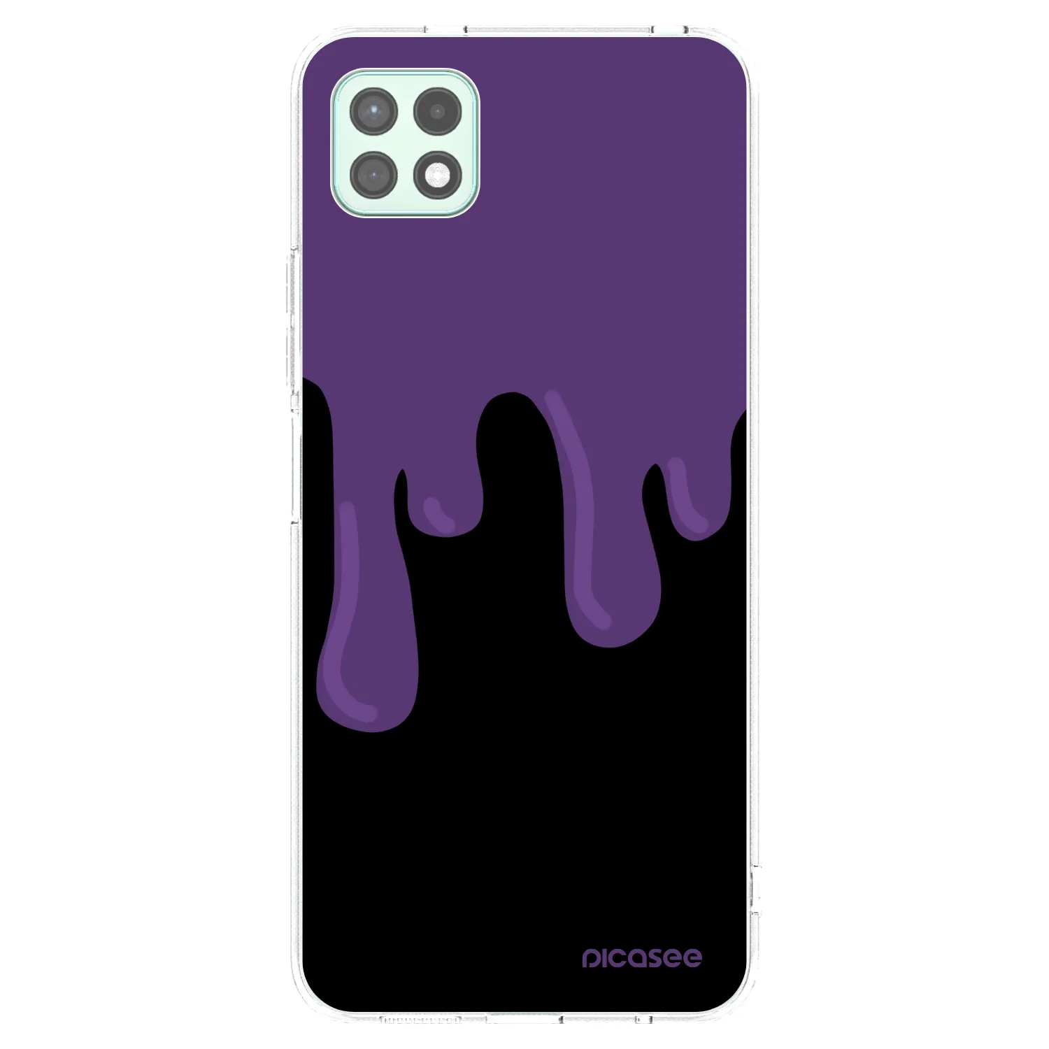 Picasee silikonski prozorni ovitek za Samsung Galaxy A22 A226B 5G - Purple spooky