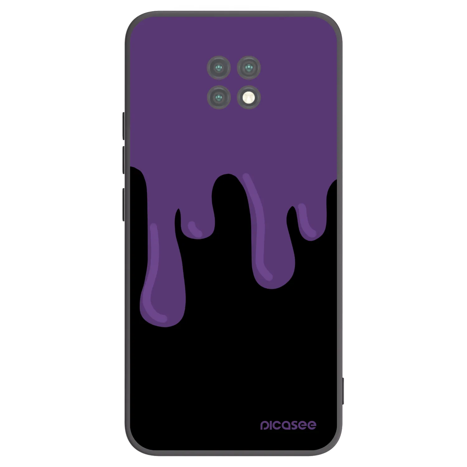 Picasee silikonski črni ovitek za Xiaomi Redmi Note 9T - Purple spooky