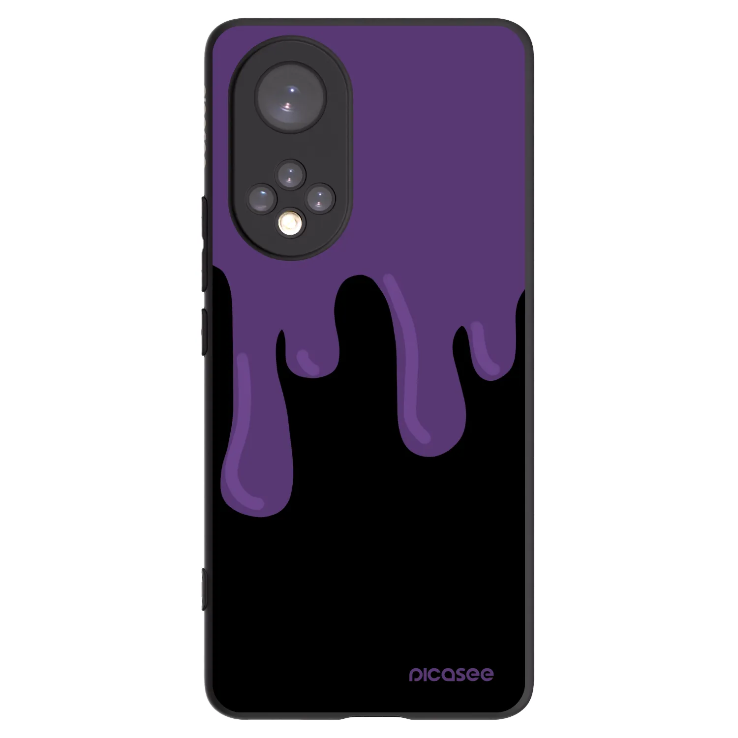 Picasee silikonski črni ovitek za Honor 50 5G - Purple spooky