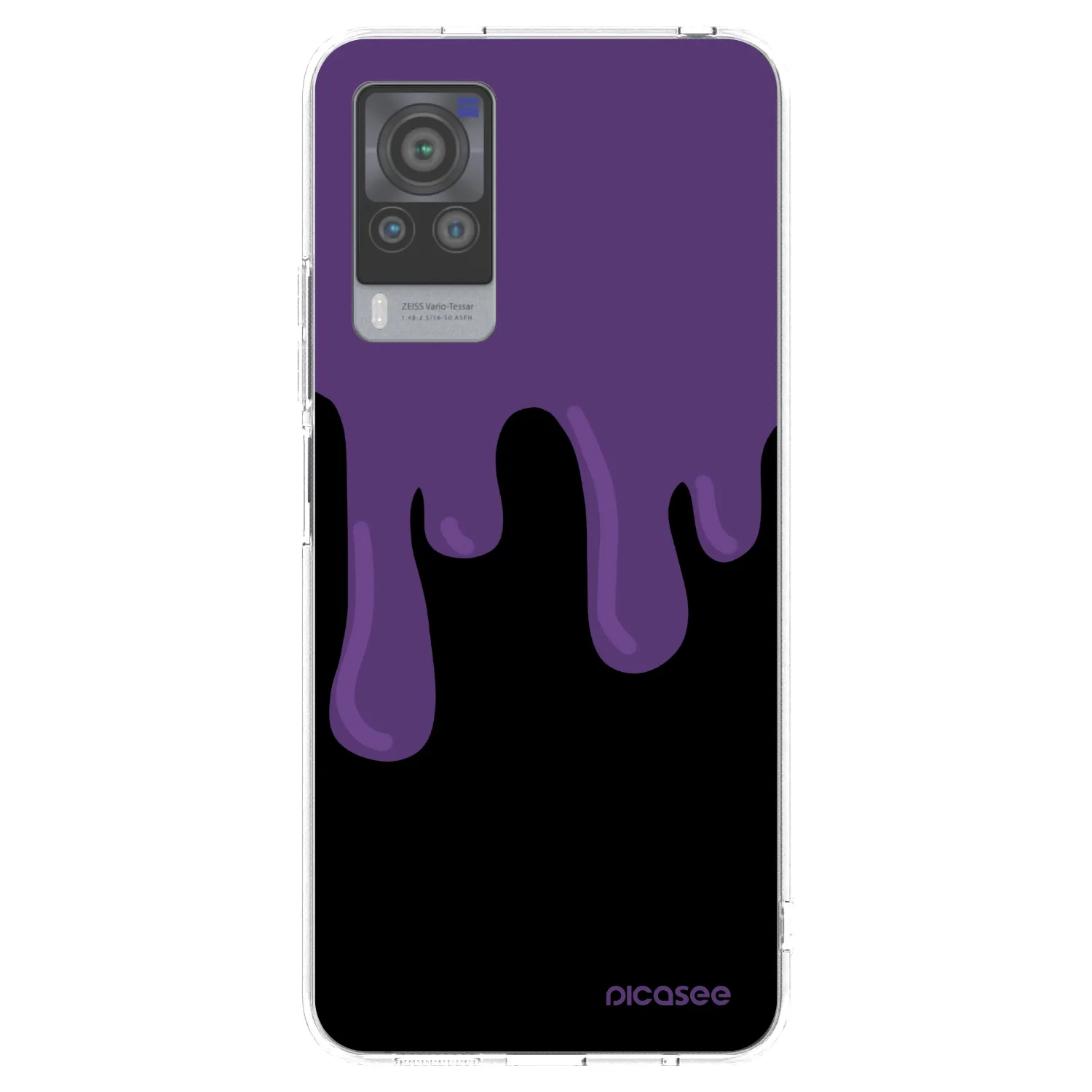 Picasee silikonski prozorni ovitek za Vivo X60 Pro 5G - Purple spooky
