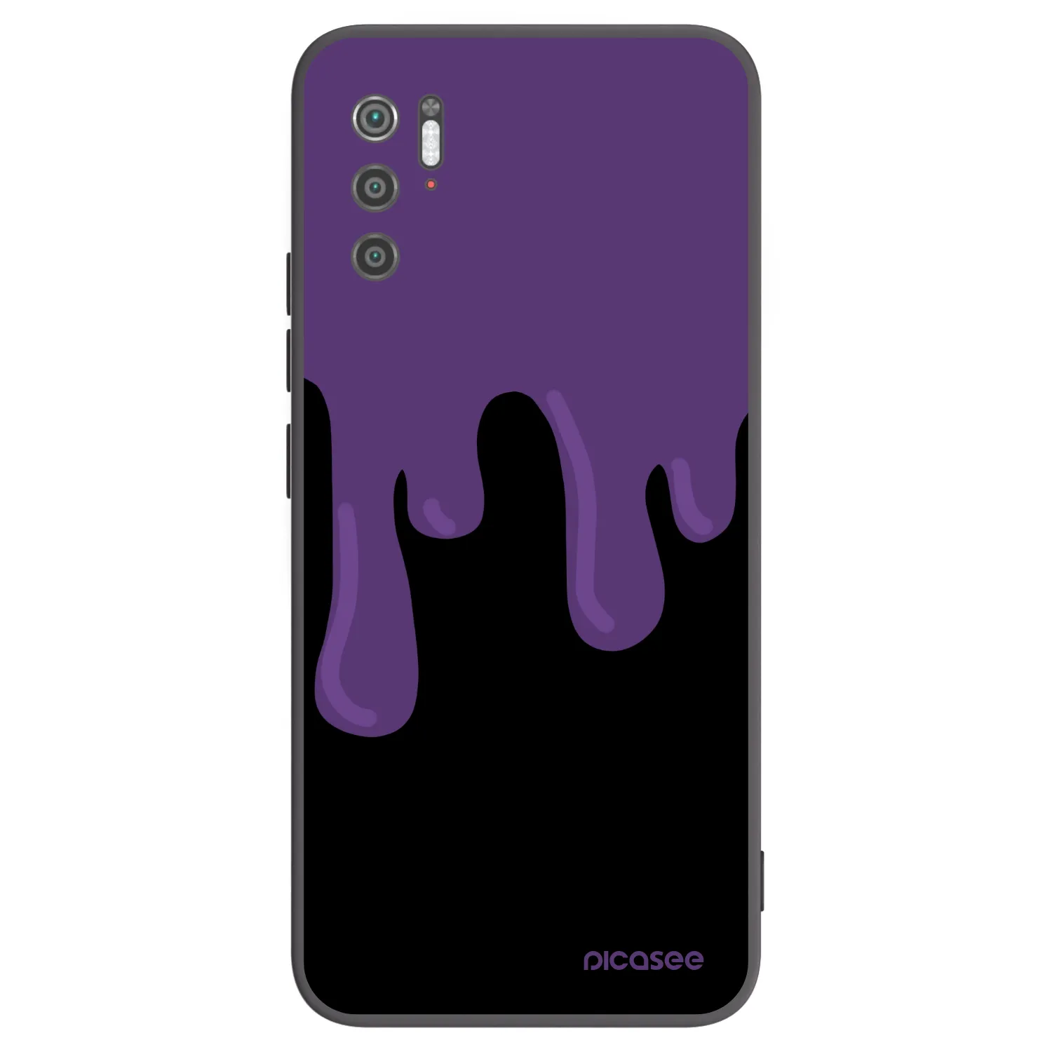 Picasee silikonski črni ovitek za Xiaomi Poco M3 Pro 5G - Purple spooky