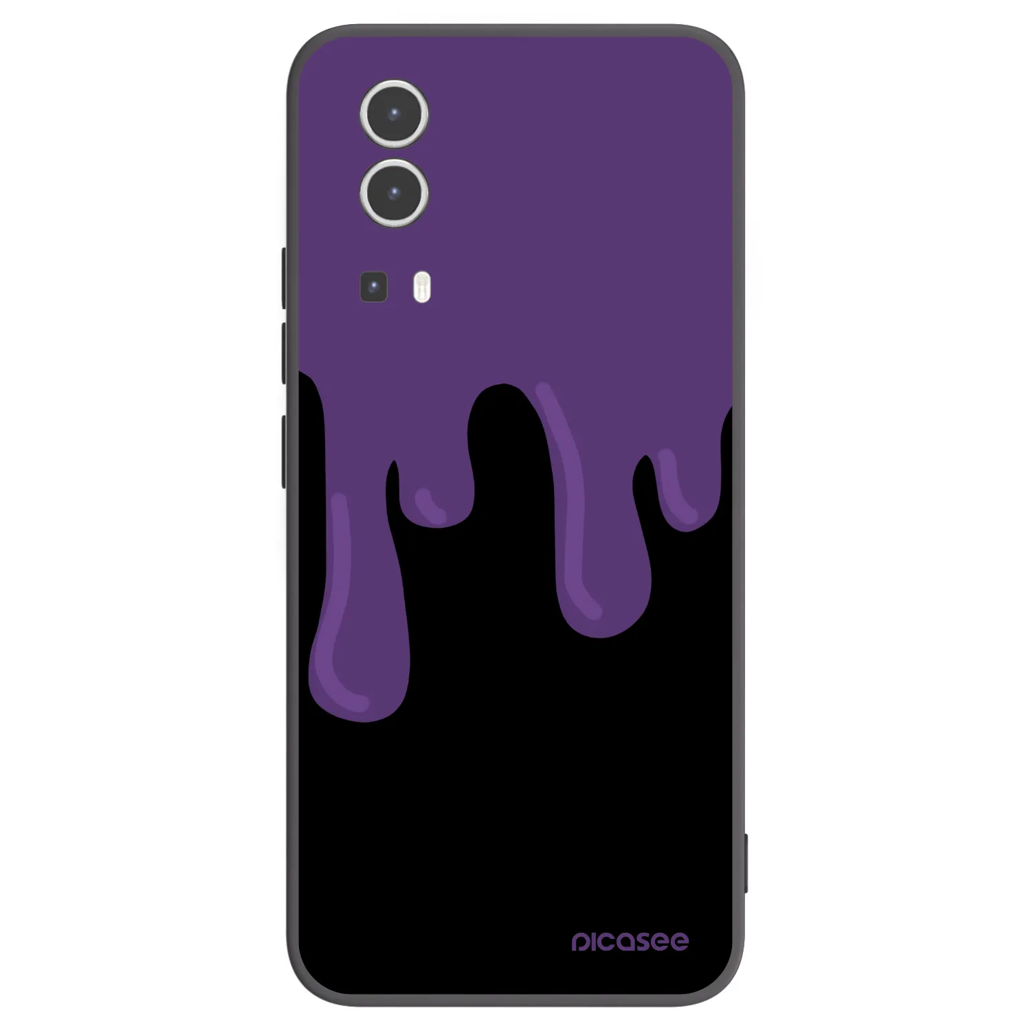 Picasee silikonski črni ovitek za Vivo Y72 5G - Purple spooky
