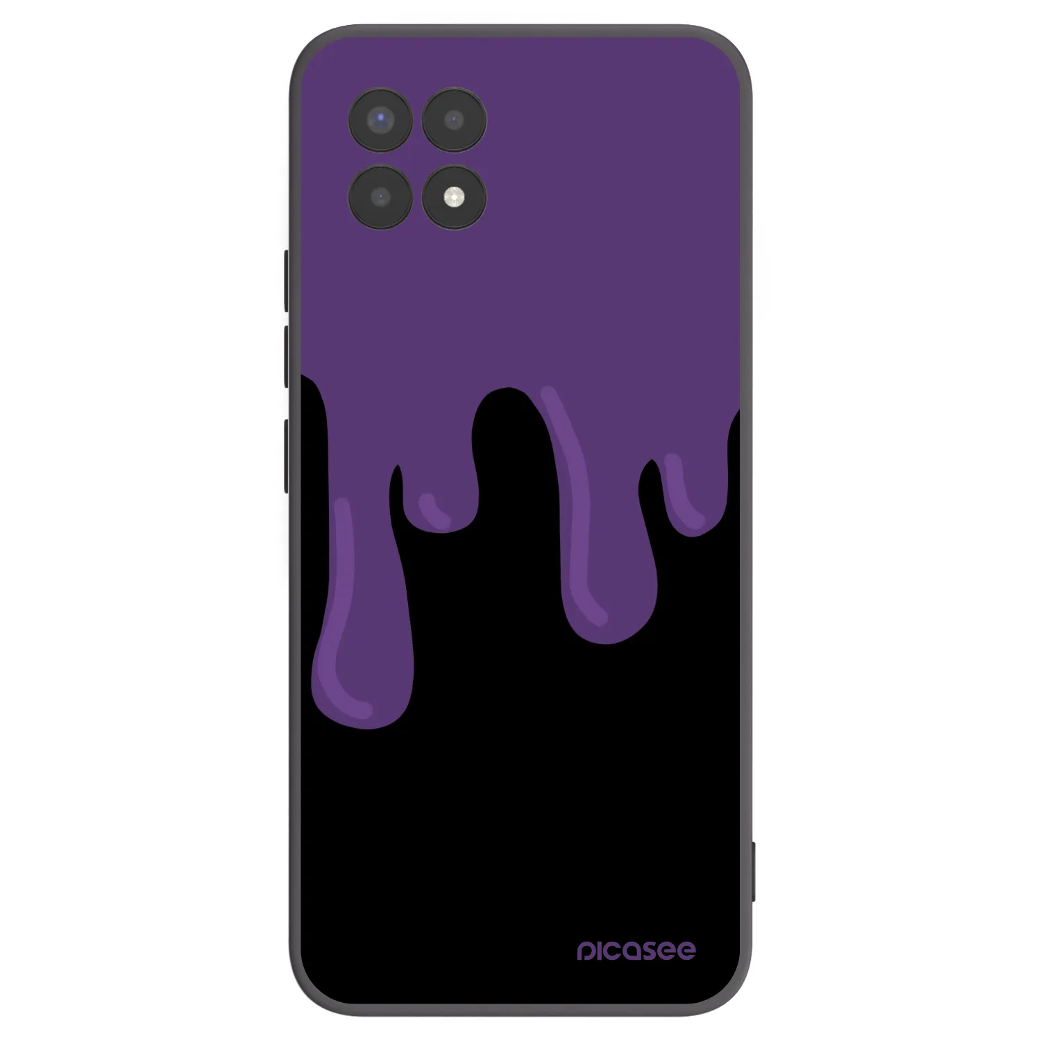 Picasee silikonski črni ovitek za Realme 8i - Purple spooky