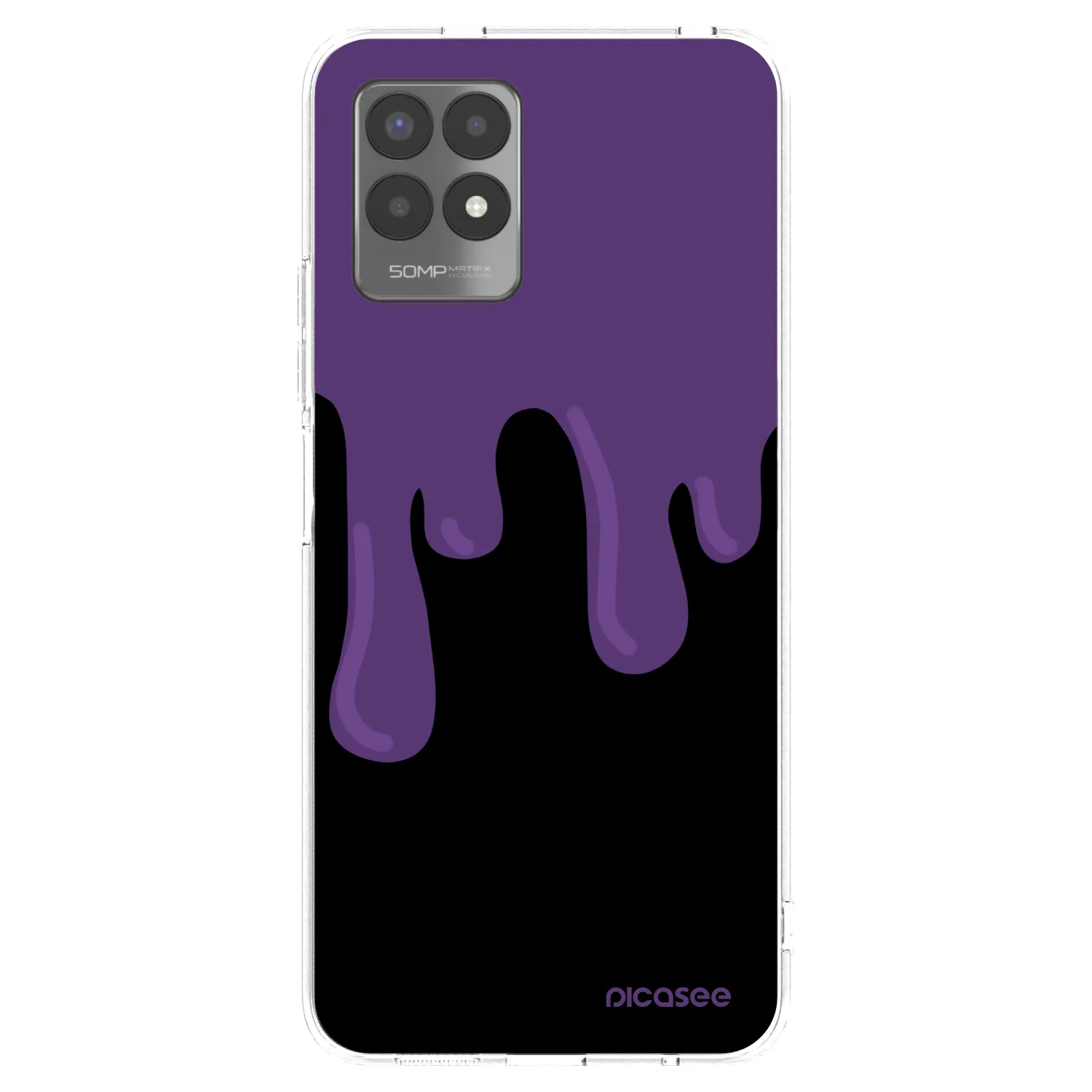 Picasee silikonski prozorni ovitek za Realme 8i - Purple spooky