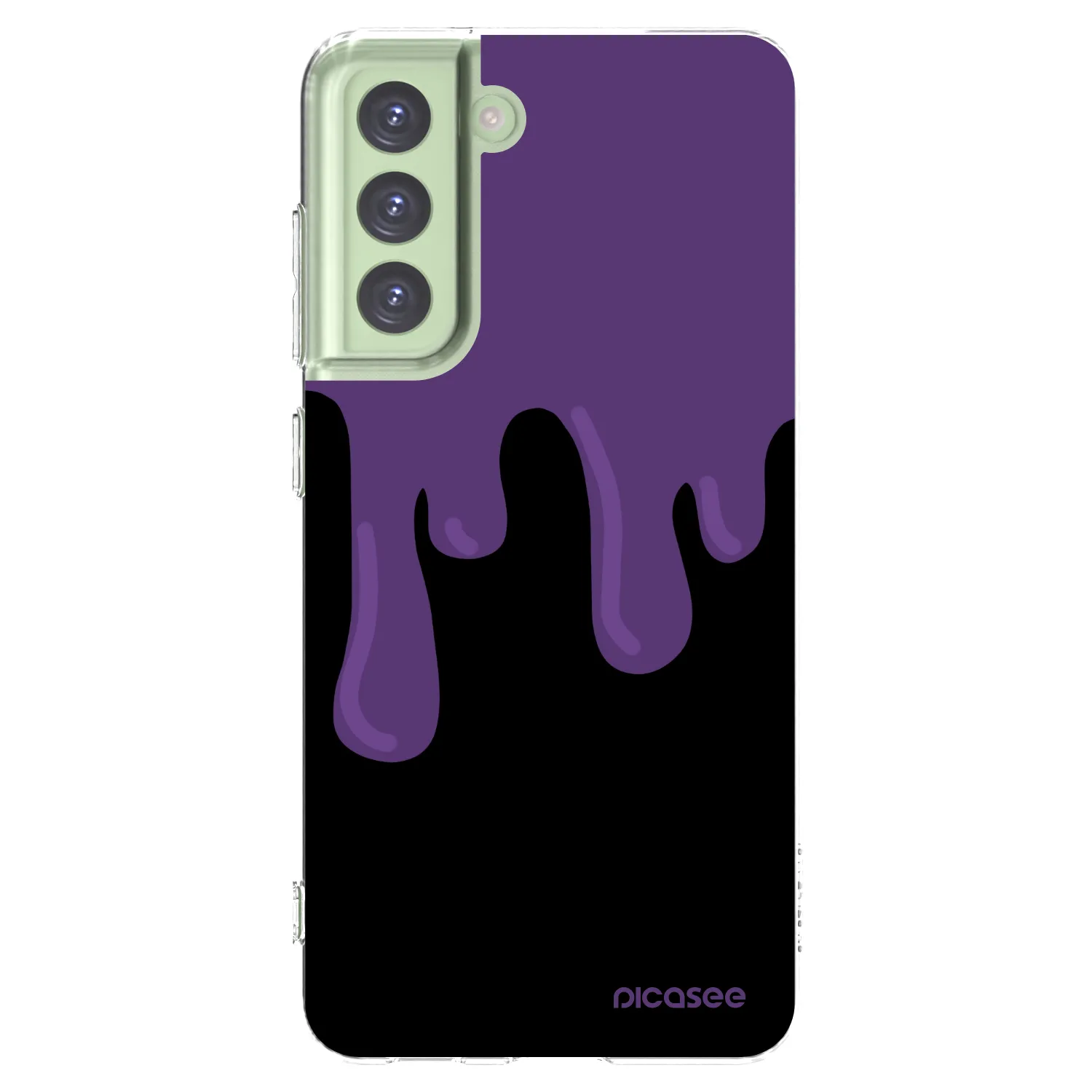 Picasee silikonski prozorni ovitek za Samsung Galaxy S21 FE 5G - Purple spooky
