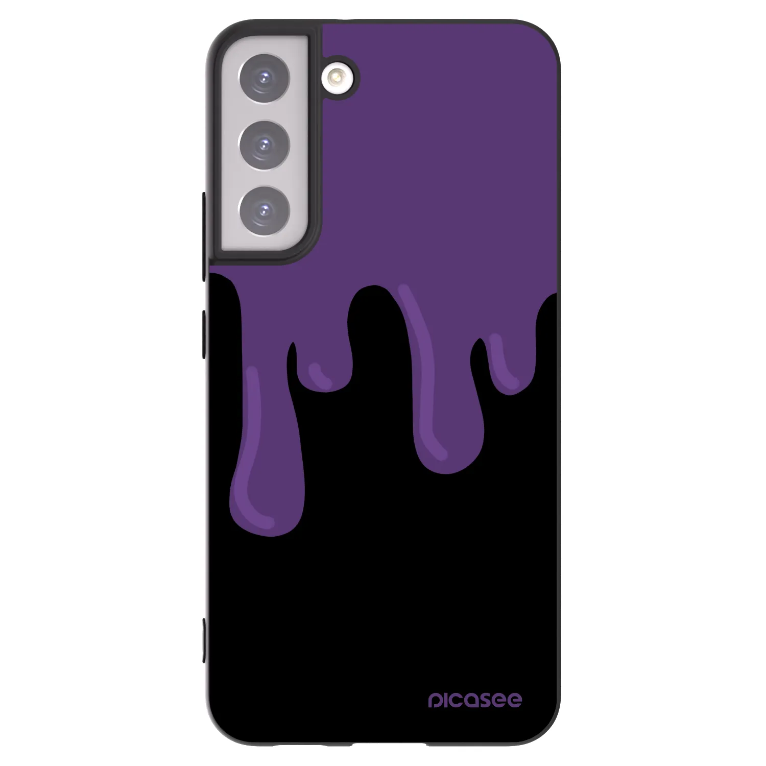 Picasee silikonski črni ovitek za Samsung Galaxy S22+ 5G - Purple spooky