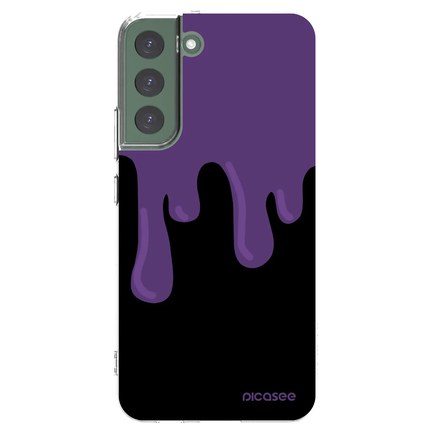 Picasee silikonski prozorni ovitek za Samsung Galaxy S22+ 5G - Purple spooky