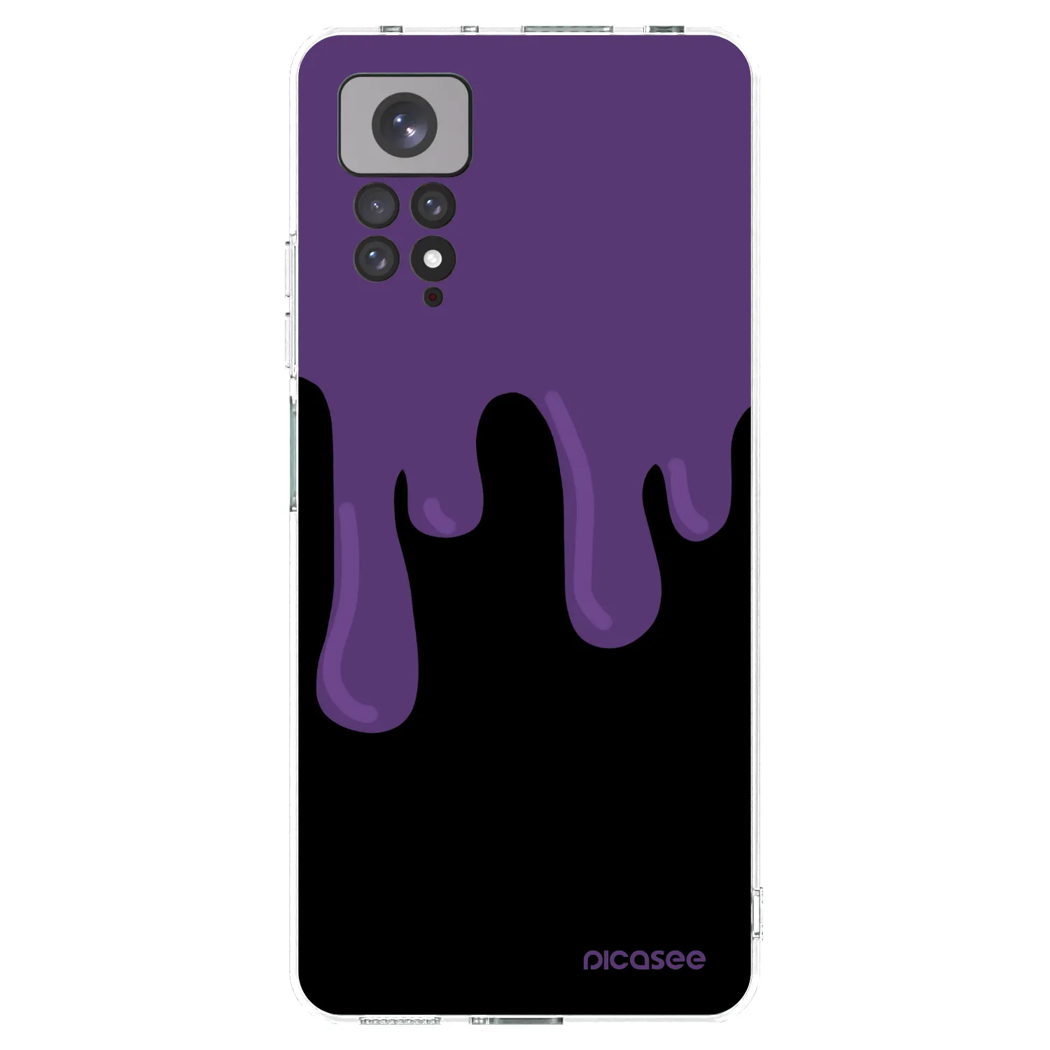 Picasee silikonski prozorni ovitek za Xiaomi Redmi Note 11 - Purple spooky