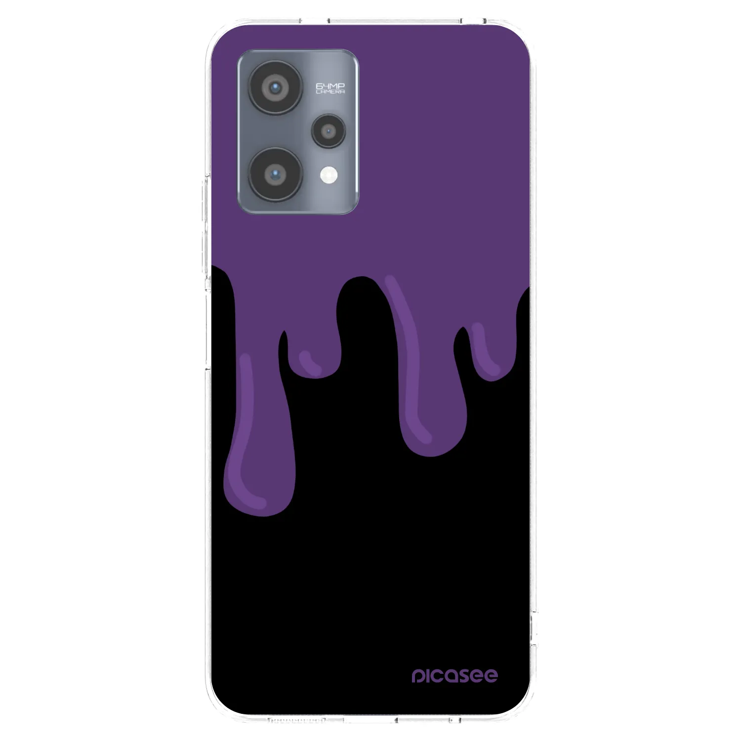 Picasee silikonski prozorni ovitek za Realme 9 Pro 5G - Purple spooky