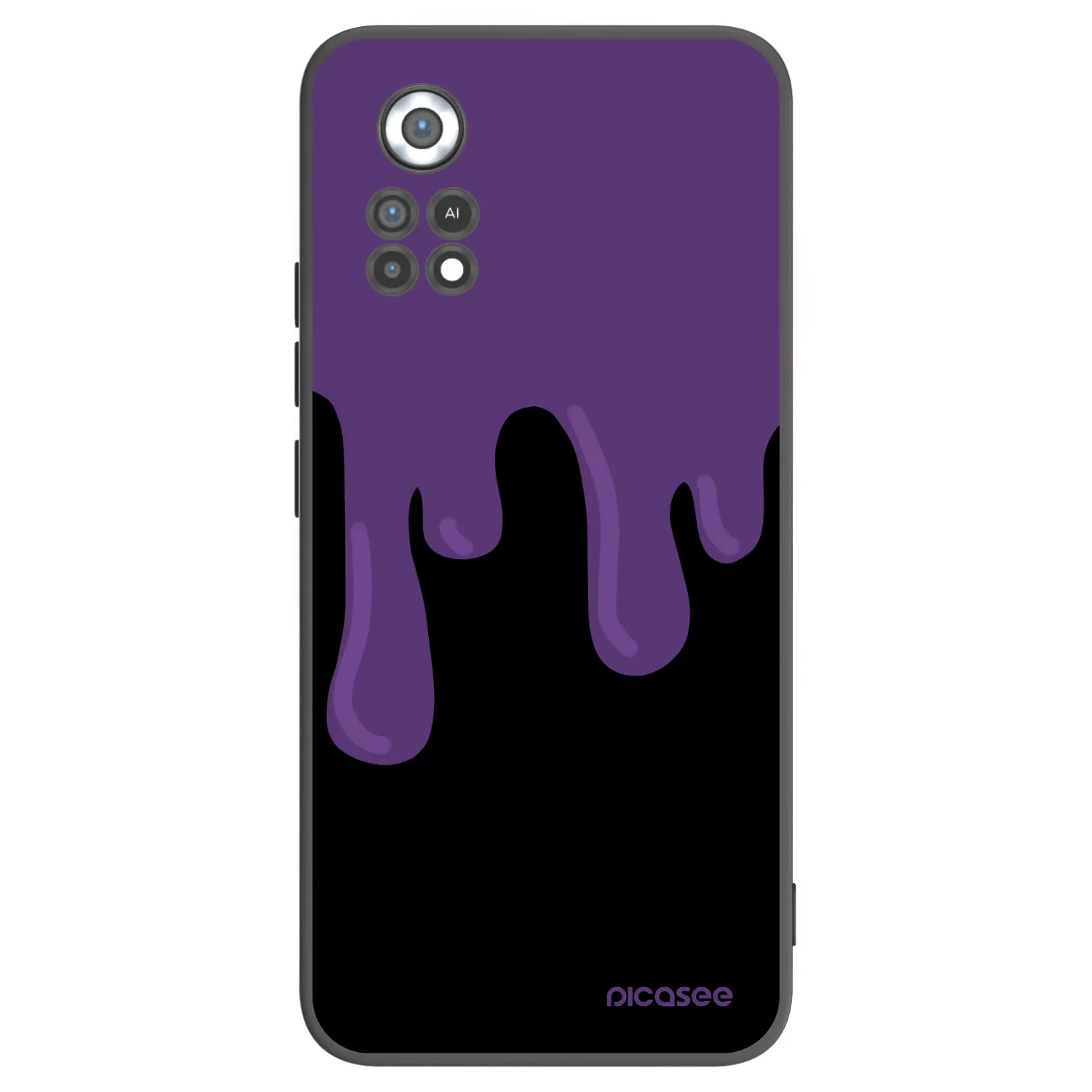 Picasee silikonski črni ovitek za Xiaomi Poco X4 Pro 5G - Purple spooky