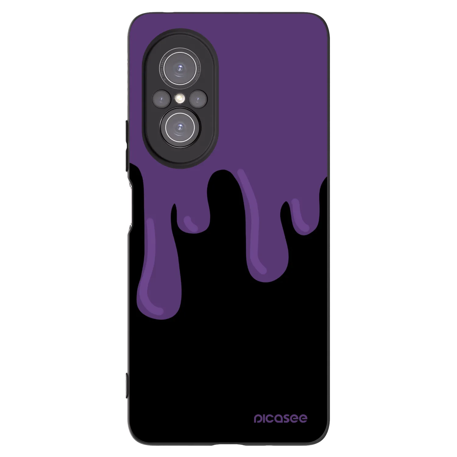 Picasee silikonski črni ovitek za Huawei Nova 9 SE - Purple spooky