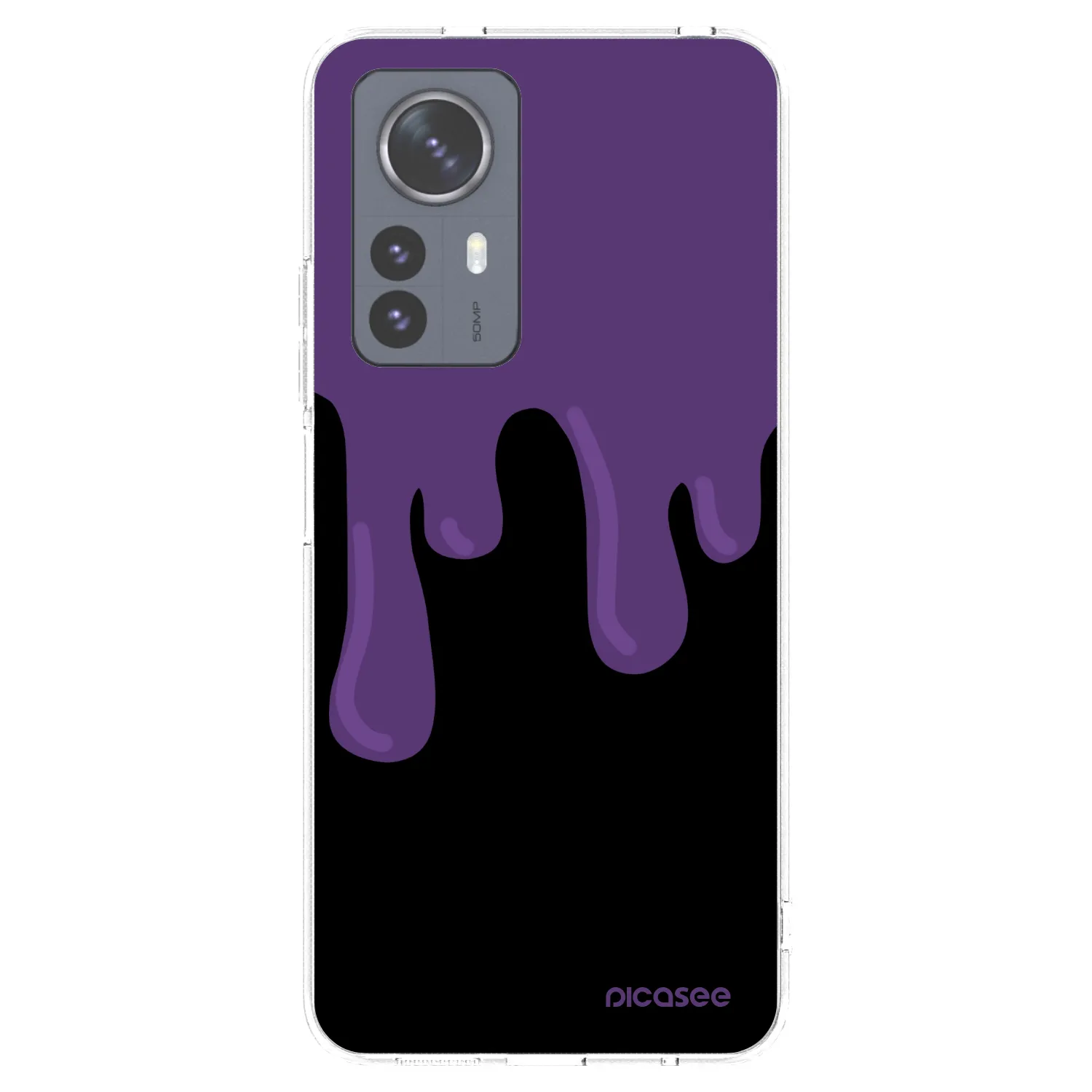 Picasee silikonski prozorni ovitek za Xiaomi 12 Pro - Purple spooky