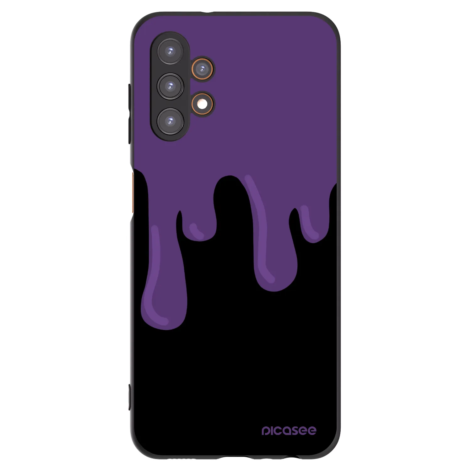 Picasee silikonski črni ovitek za Samsung Galaxy A13 4G A135 - Purple spooky