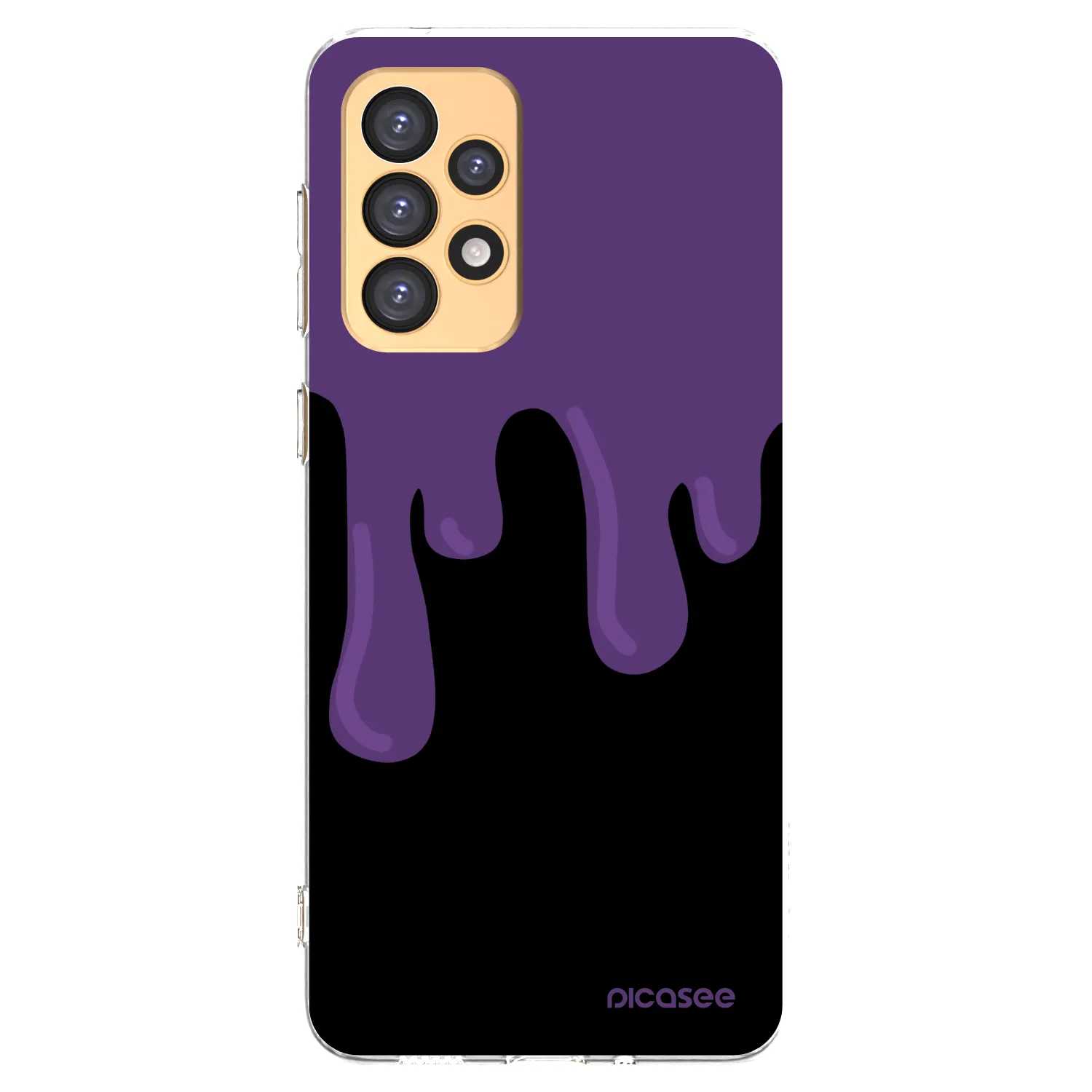 Picasee silikonski prozorni ovitek za Samsung Galaxy A33 5G A336 - Purple spooky