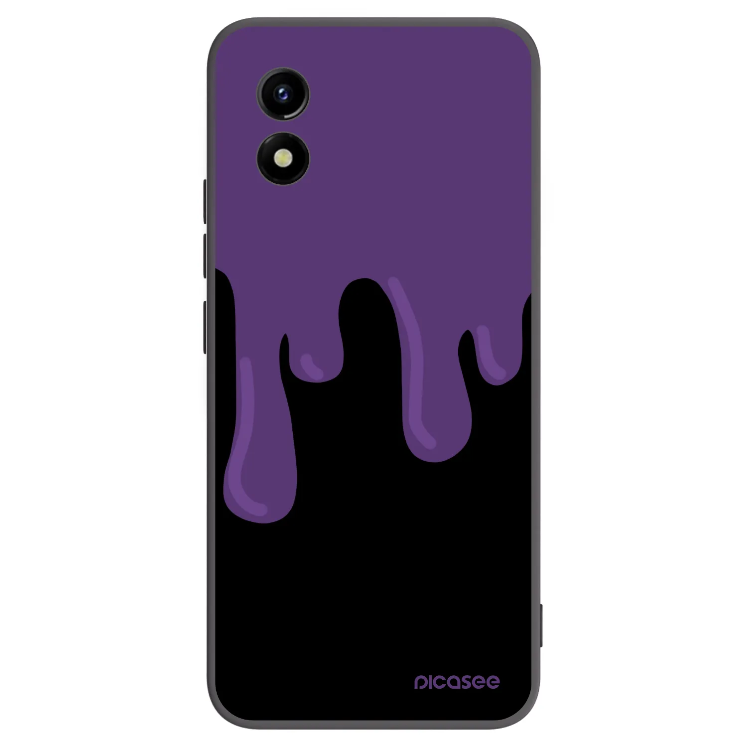 Picasee silikonski črni ovitek za Vivo Y01 - Purple spooky
