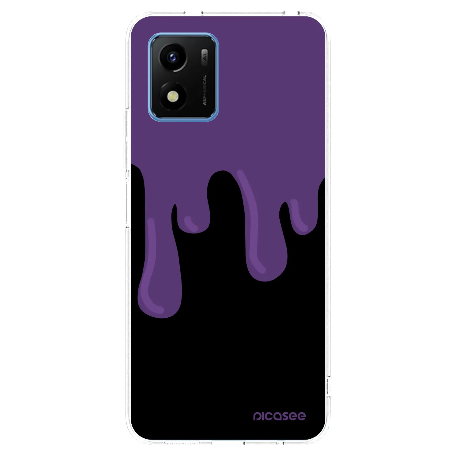 Picasee silikonski prozorni ovitek za Vivo Y01 - Purple spooky
