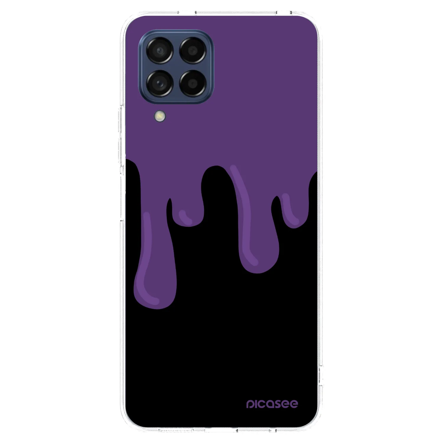 Picasee silikonski prozorni ovitek za Samsung Galaxy M53 5G - Purple spooky