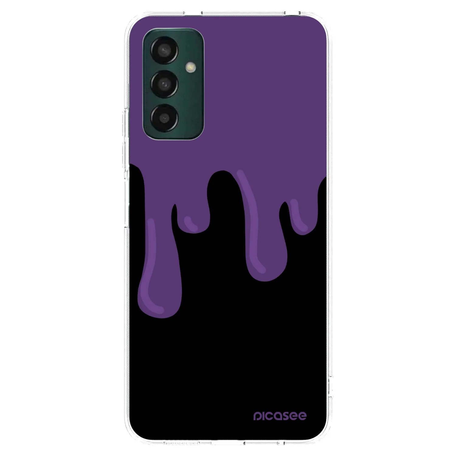 Picasee silikonski prozorni ovitek za Samsung Galaxy M13 M135F - Purple spooky