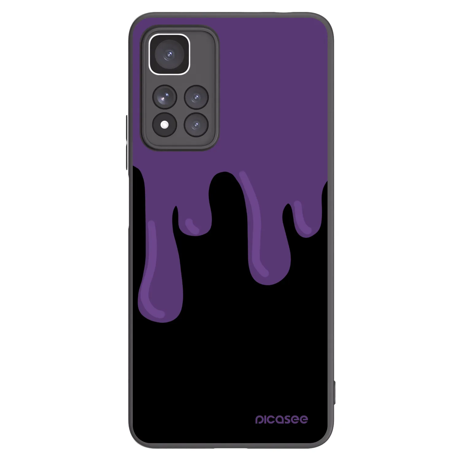 Picasee silikonski črni ovitek za Xiaomi Redmi Note 11 Pro+ 5G - Purple spooky