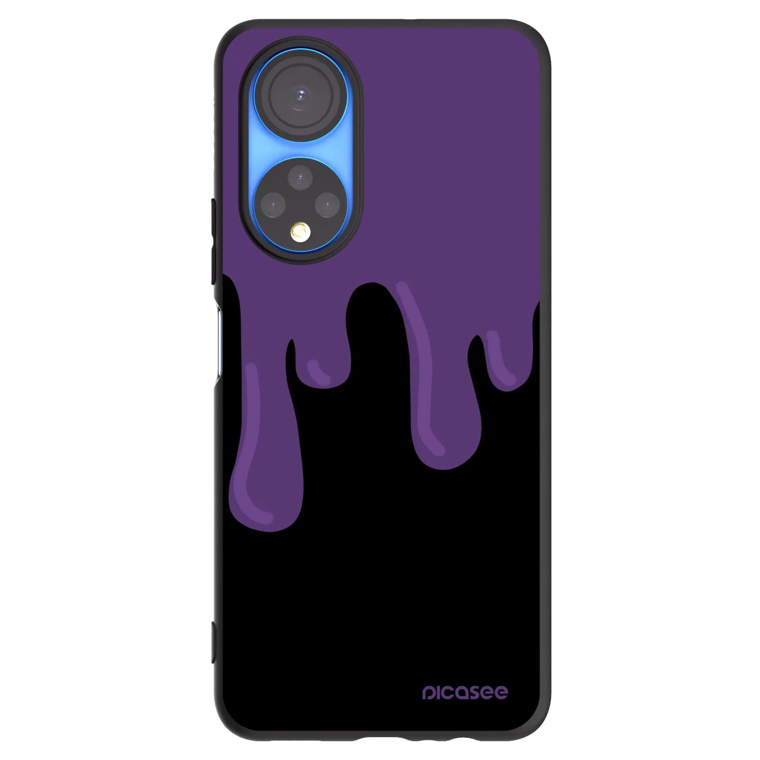 Picasee silikonski črni ovitek za Honor X7 - Purple spooky