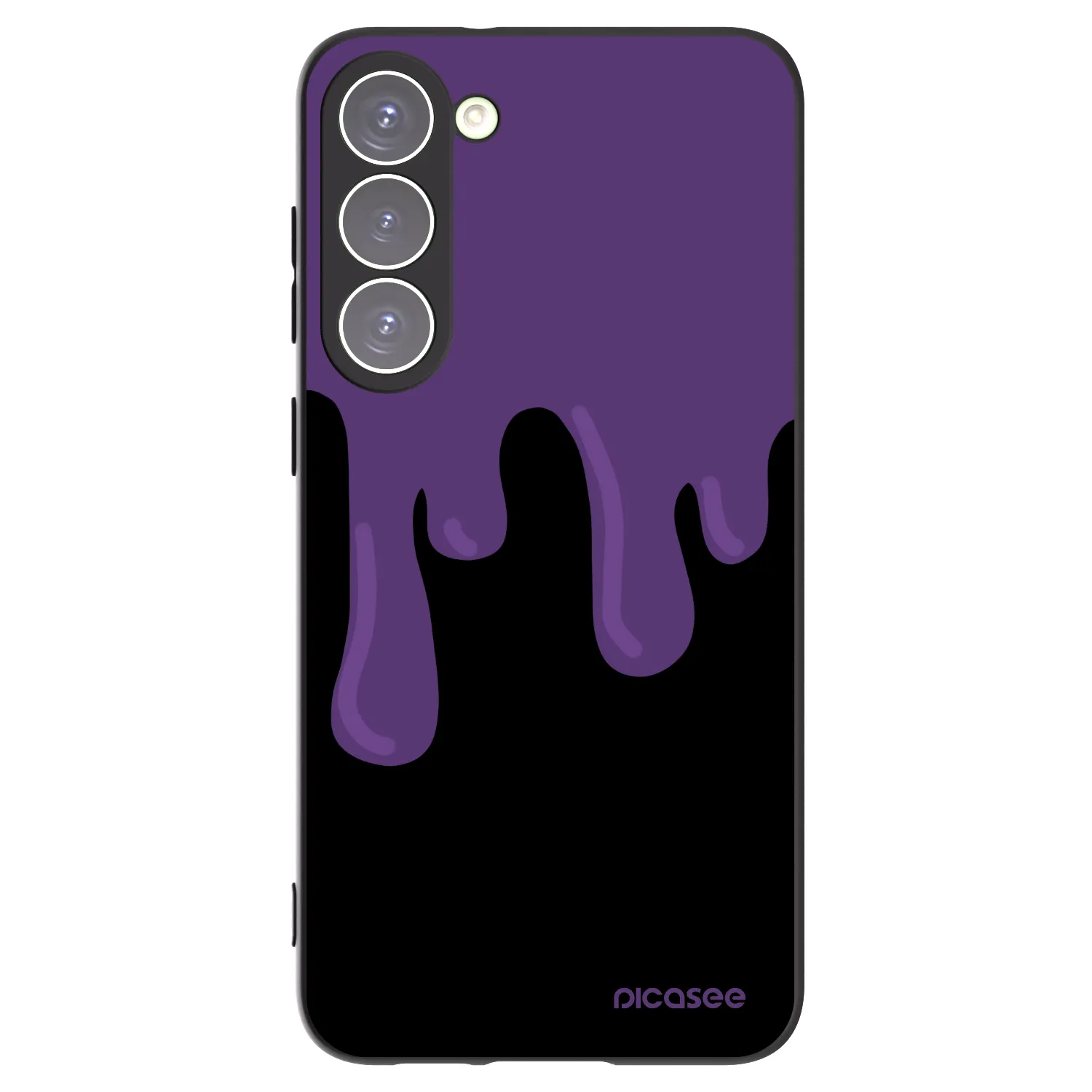 Picasee silikonski črni ovitek za Samsung Galaxy S23+ 5G - Purple spooky