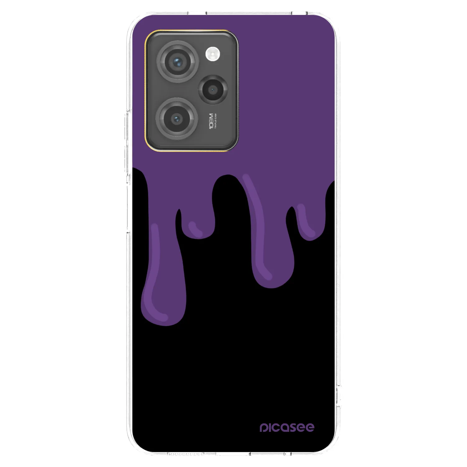 Picasee silikonski prozorni ovitek za Xiaomi Poco X5 Pro - Purple spooky