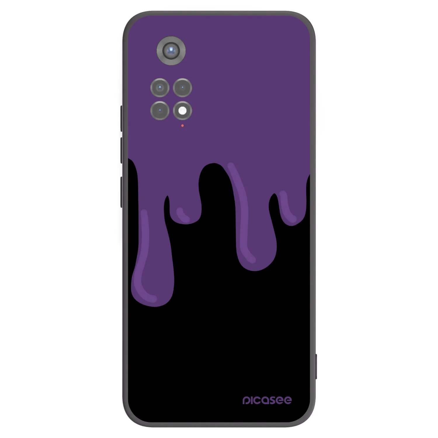 Picasee silikonski črni ovitek za Xiaomi Redmi Note 11S 5G - Purple spooky