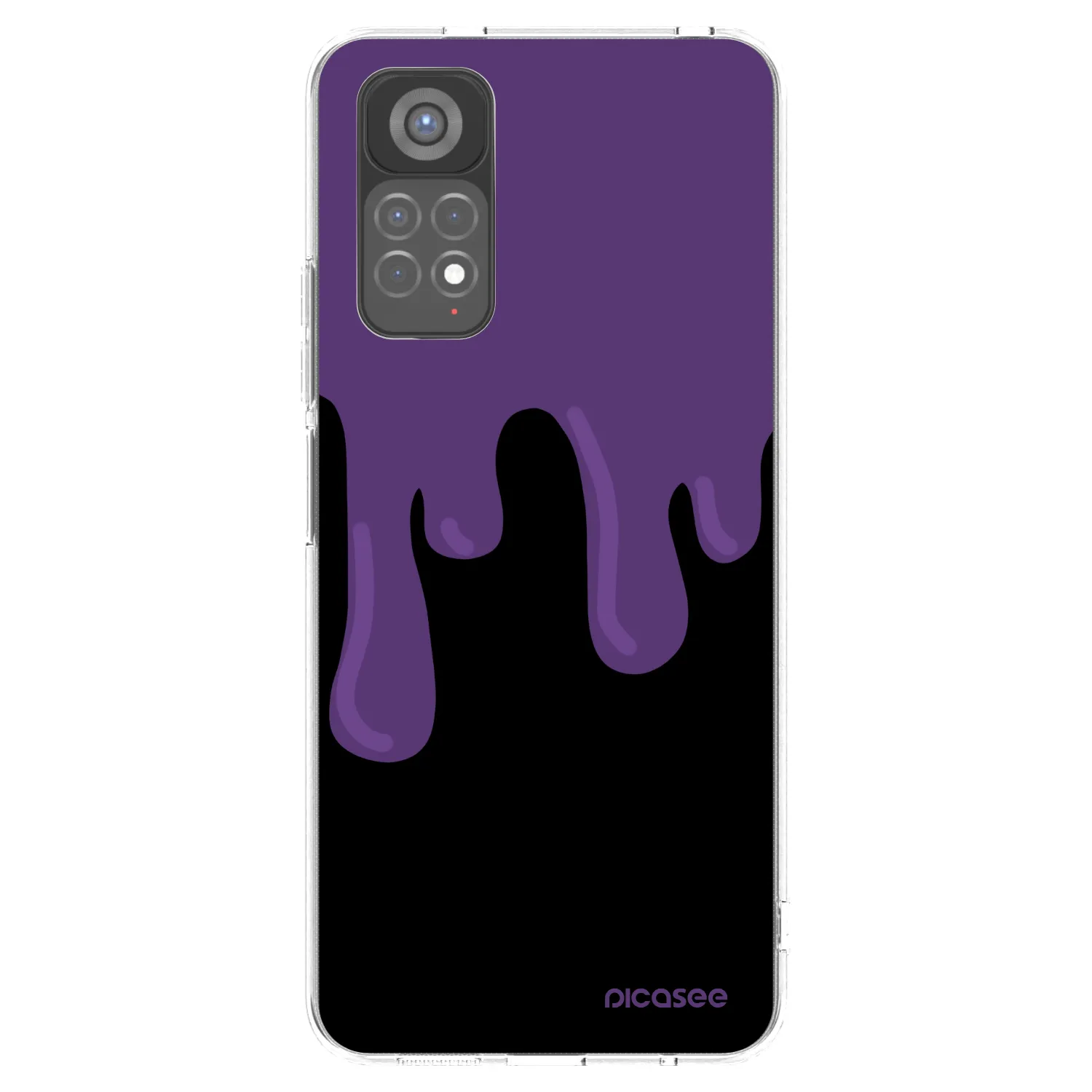 Picasee silikonski prozorni ovitek za Xiaomi Redmi Note 11S 5G - Purple spooky