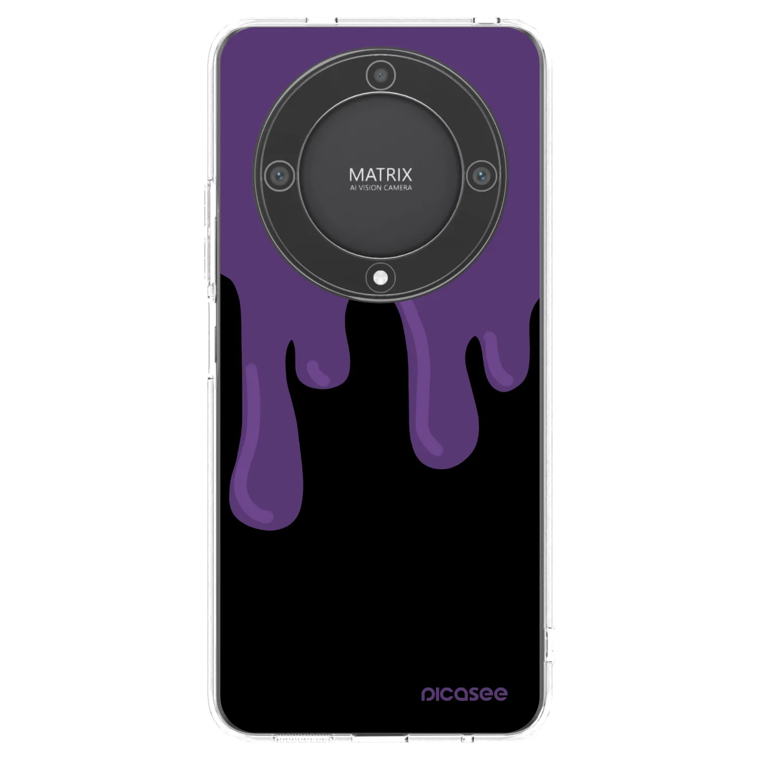 Picasee silikonski prozorni ovitek za Honor Magic5 Lite 5G - Purple spooky