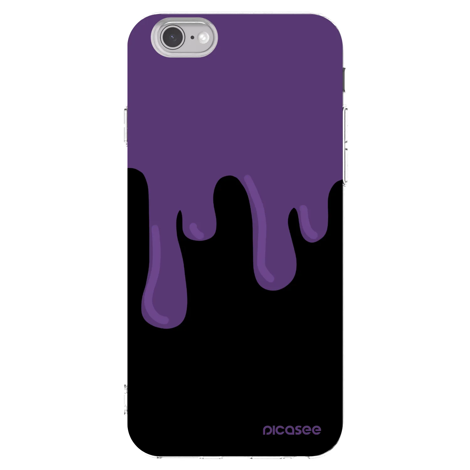 Picasee silikonski prozorni ovitek za Apple iPhone 6/6S - Purple spooky