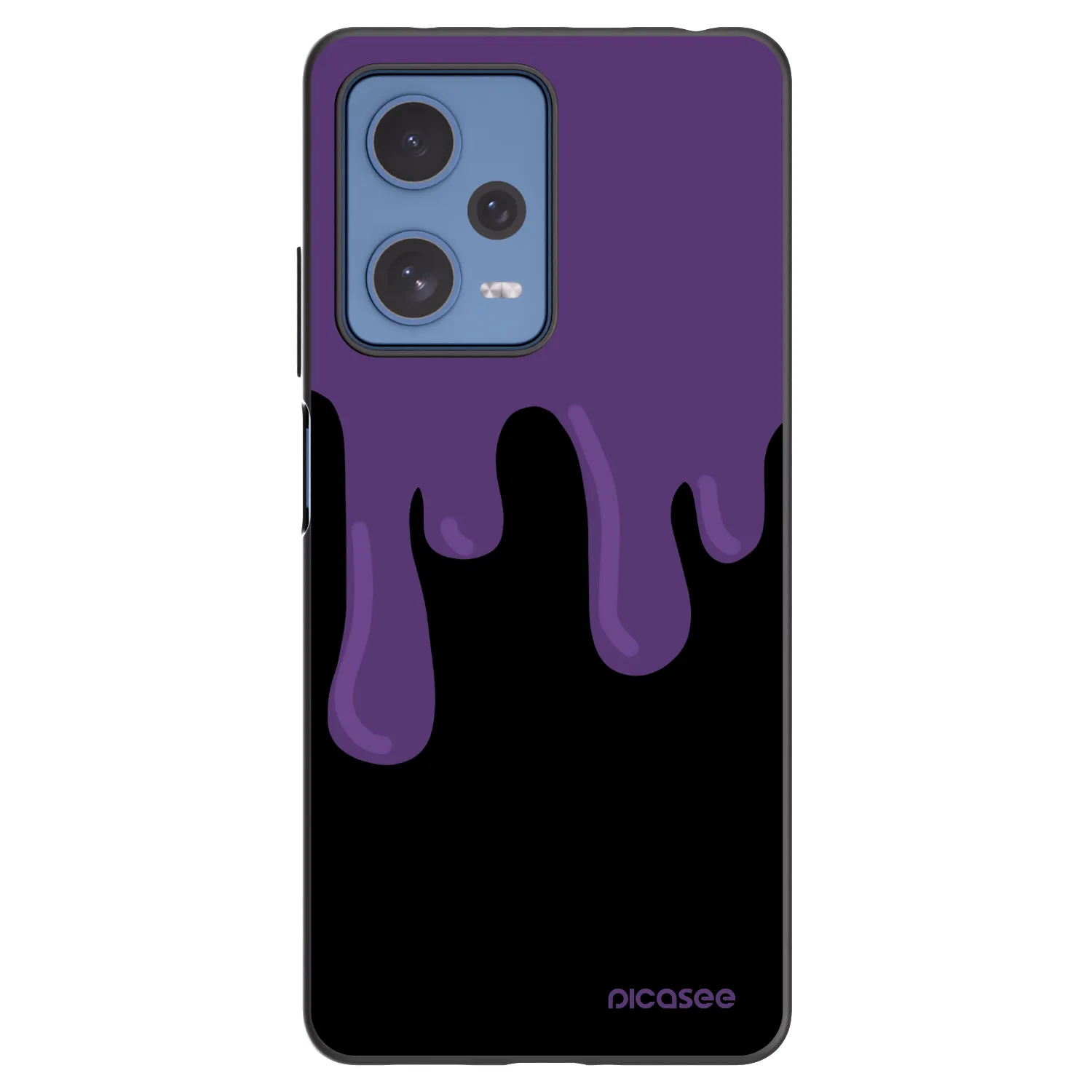 Picasee silikonski črni ovitek za Xiaomi Redmi Note 12 Pro 5G - Purple spooky