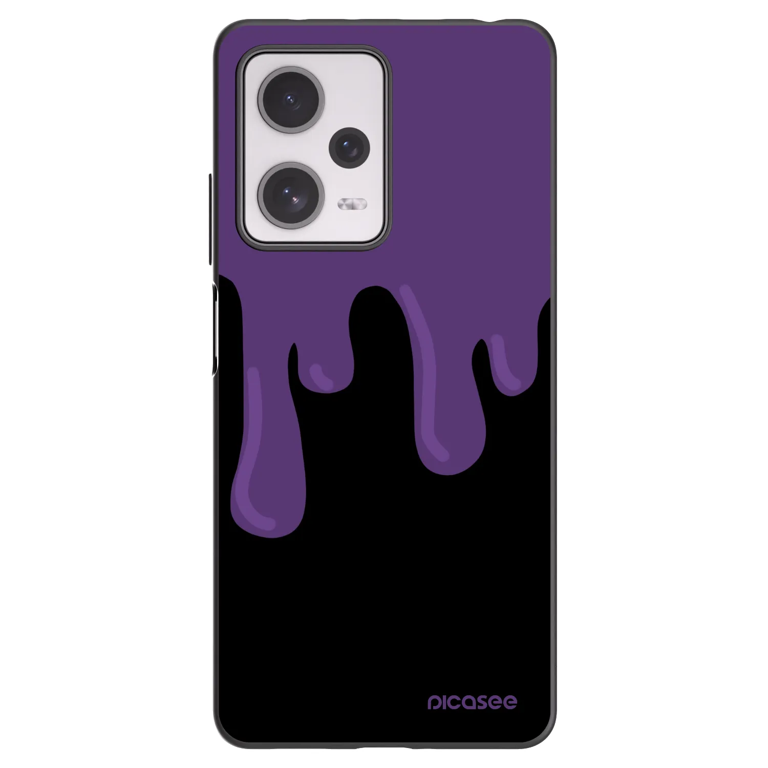 Picasee silikonski črni ovitek za Xiaomi Redmi Note 12 Pro+ 5G - Purple spooky
