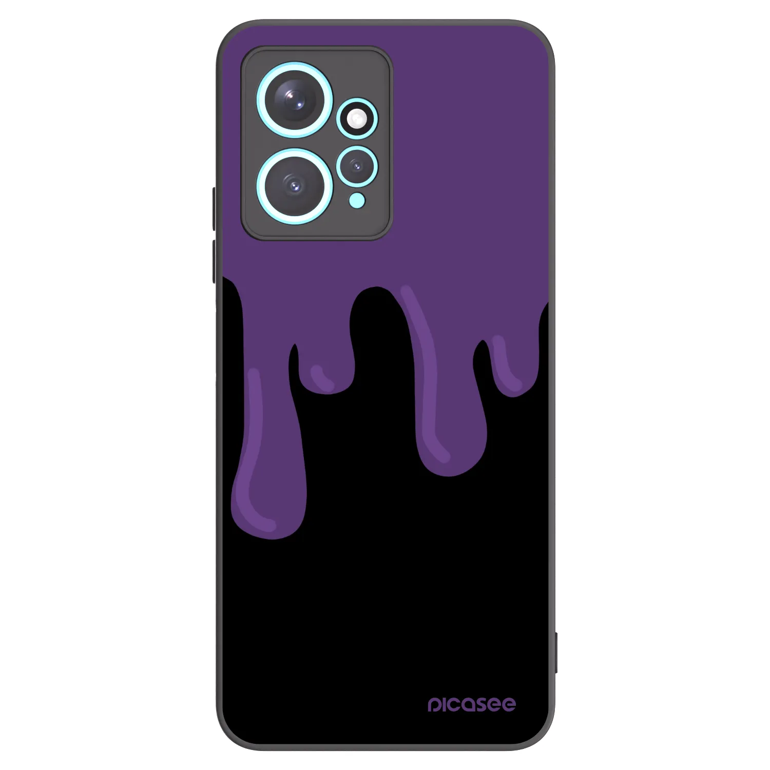 Picasee silikonski črni ovitek za Xiaomi Redmi Note 12 4G - Purple spooky