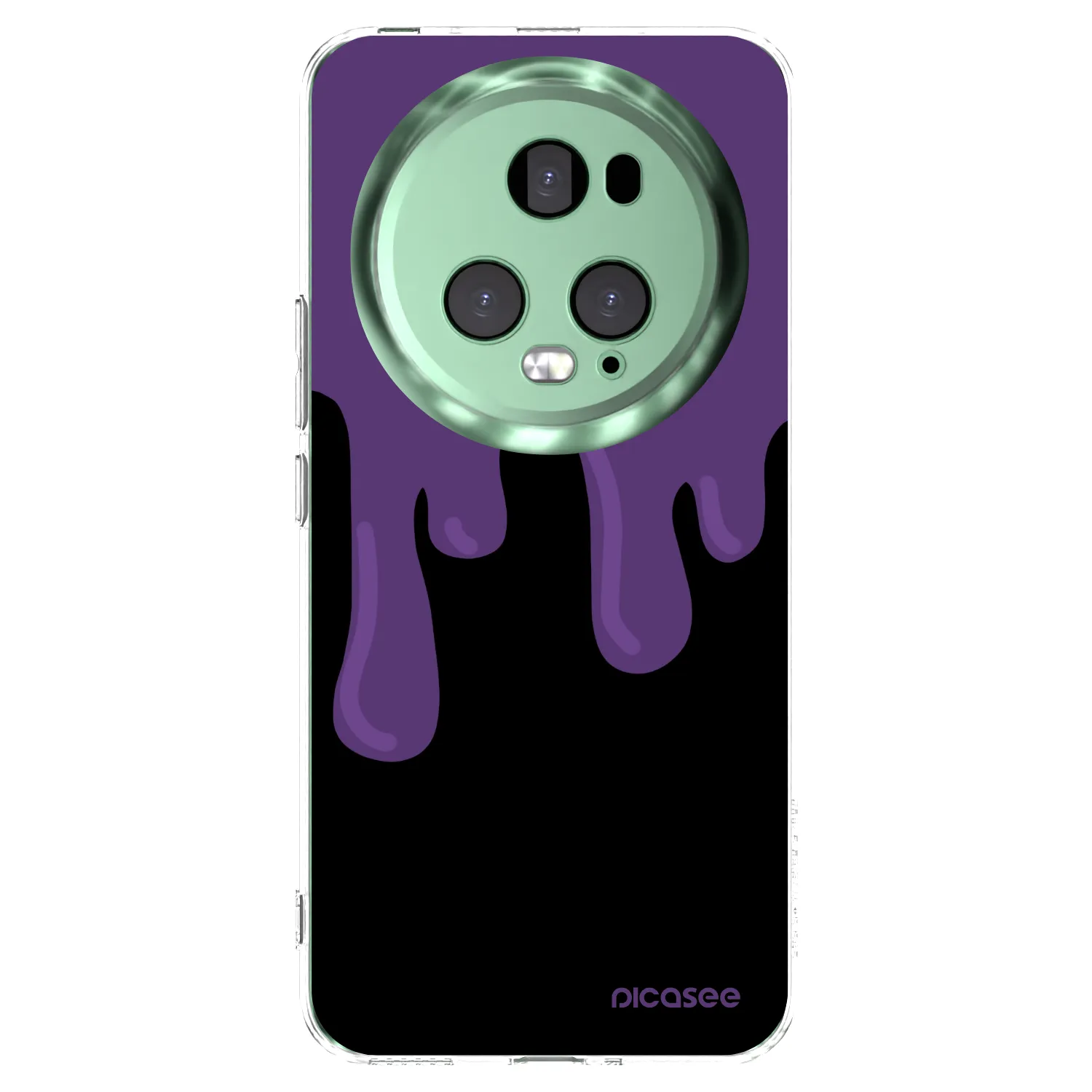 Picasee silikonski prozorni ovitek za Honor Magic5 Pro - Purple spooky