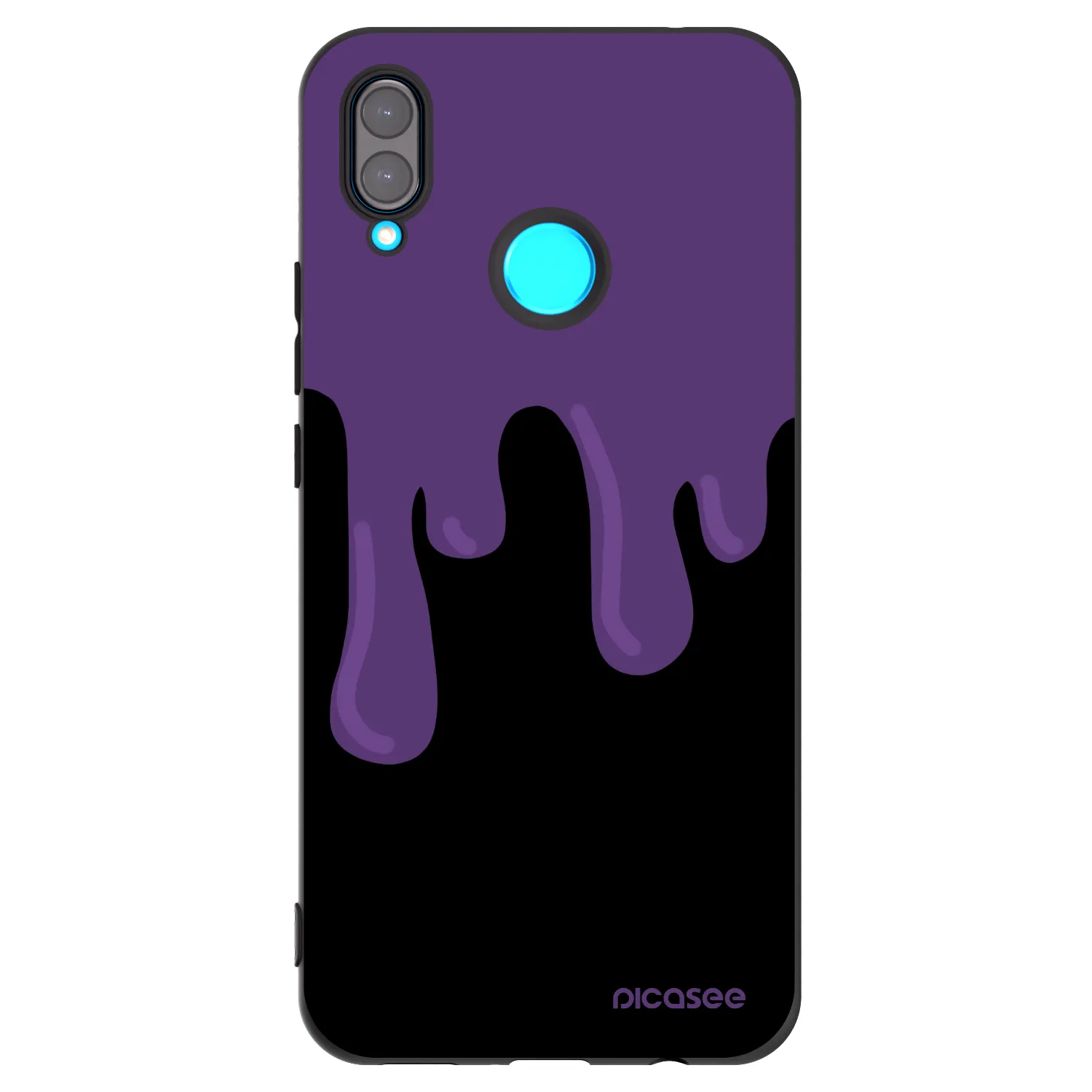 Picasee silikonski črni ovitek za Huawei Nova 3i - Purple spooky