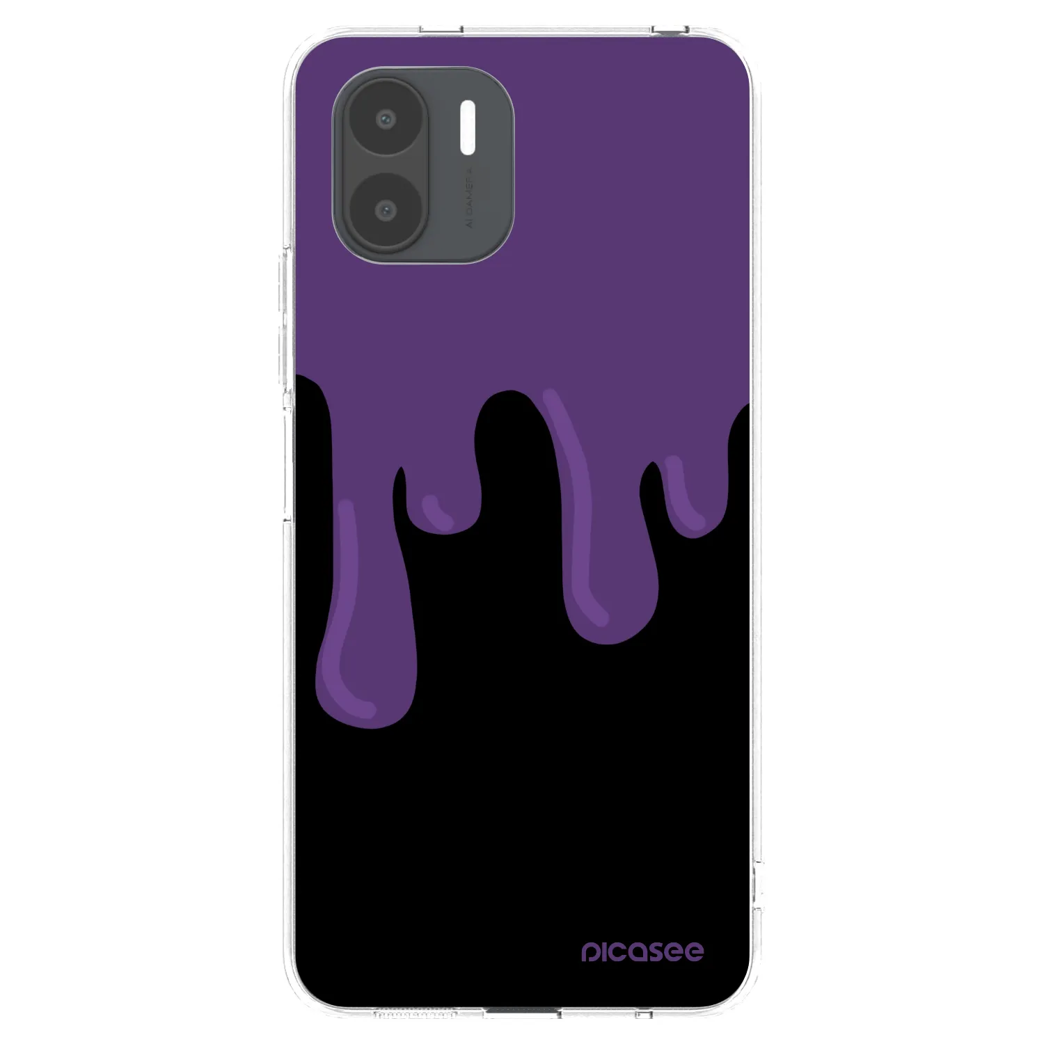 Picasee silikonski prozorni ovitek za Xiaomi Redmi A2 - Purple spooky