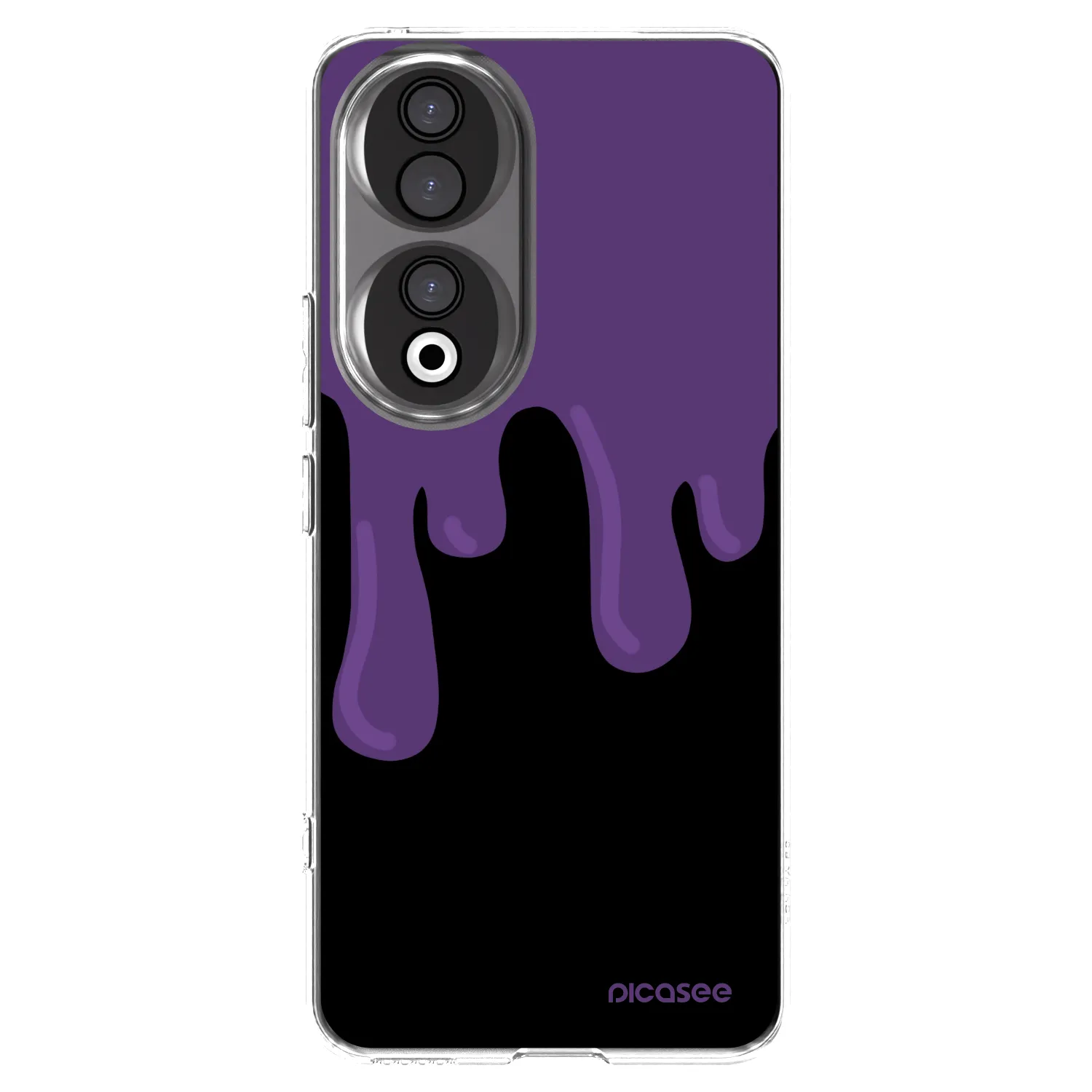 Picasee silikonski prozorni ovitek za Honor 90 5G - Purple spooky