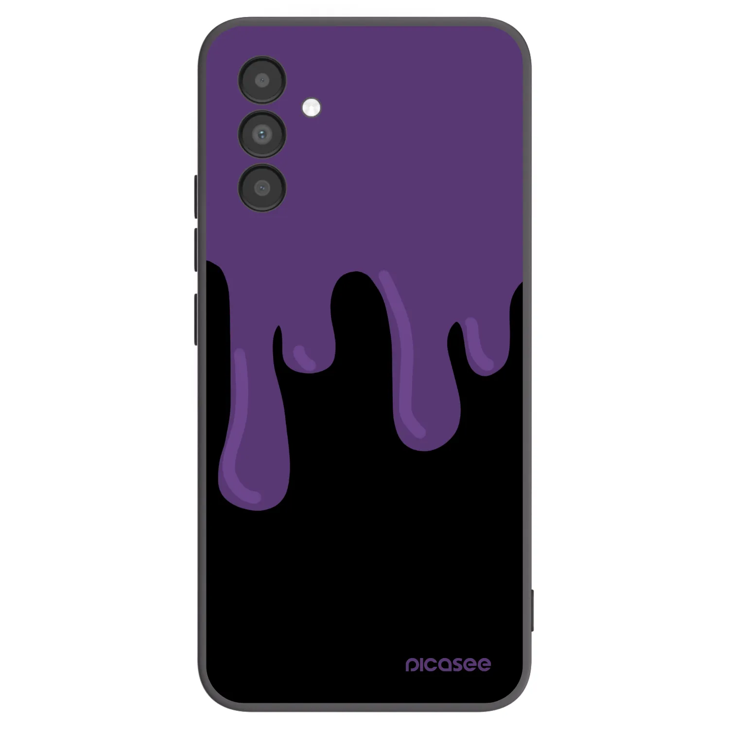 Picasee silikonski črni ovitek za Samsung Galaxy A04s A047F - Purple spooky