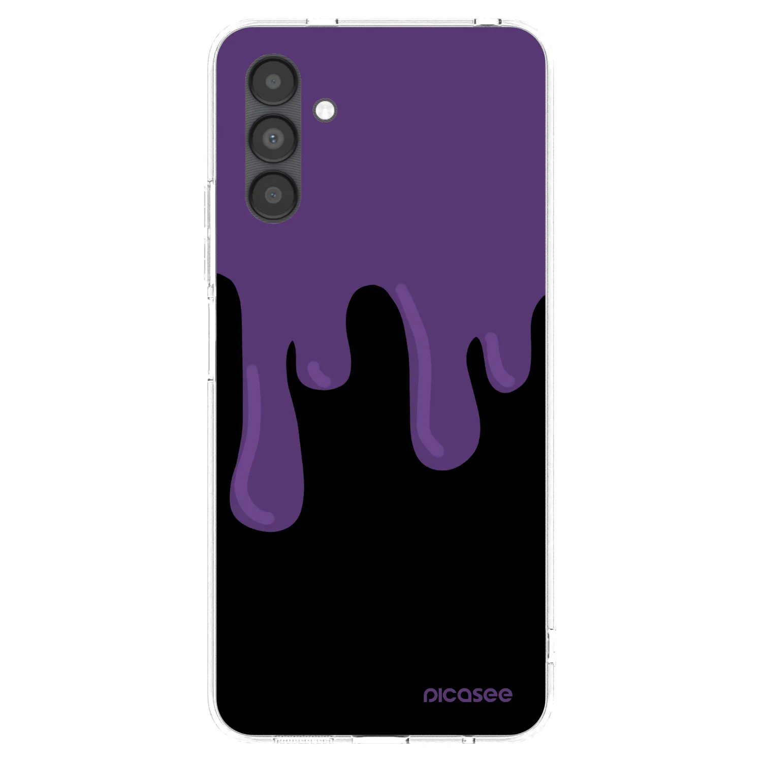 Picasee silikonski prozorni ovitek za Samsung Galaxy A04s A047F - Purple spooky